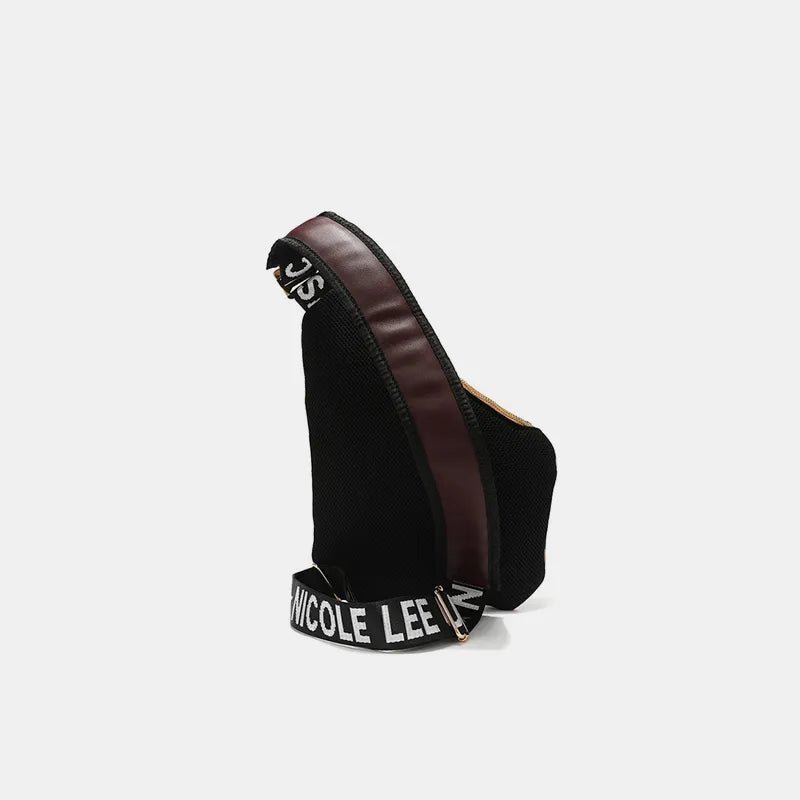 Nicole Lee USA Vegan Leather Leopard & Lip Pattern Crossbody Bag - PBNJ FASHIONS
