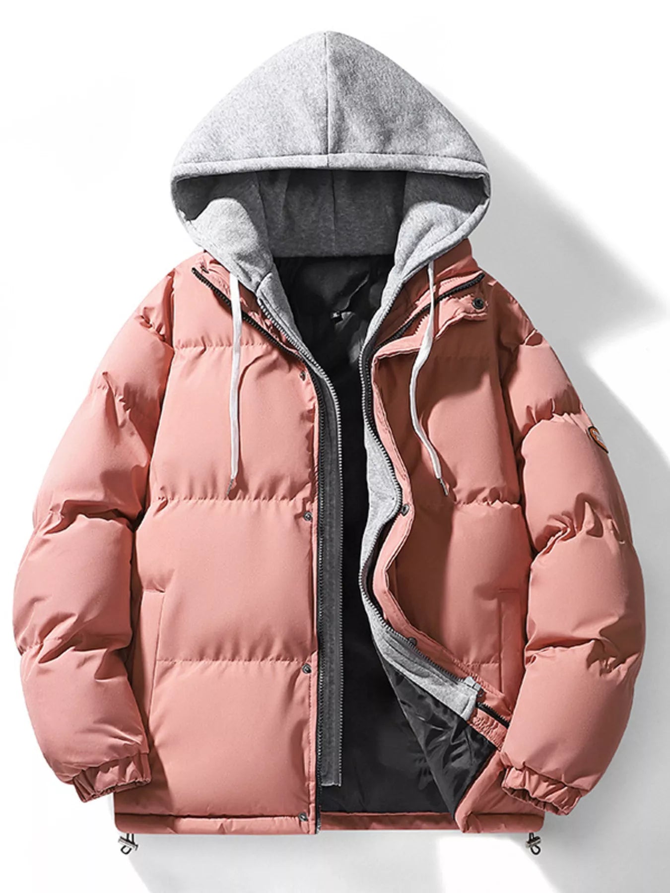 Men's Plus Size Hooded Padded Puffer Jacket - PBNJ FASHIONS