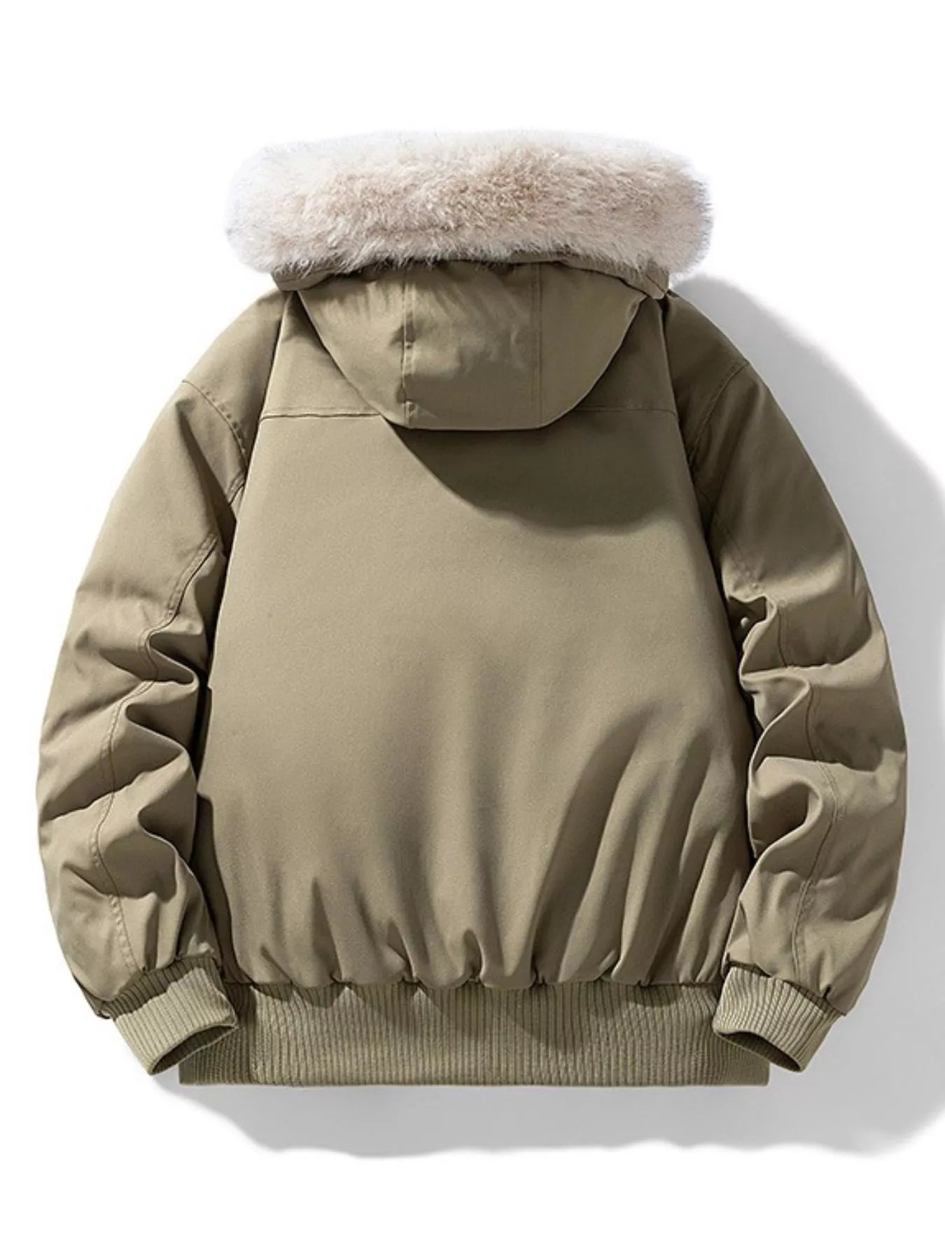 Men's Plus Size Fur Hooded Warm Padded Coat - PBNJ FASHIONS