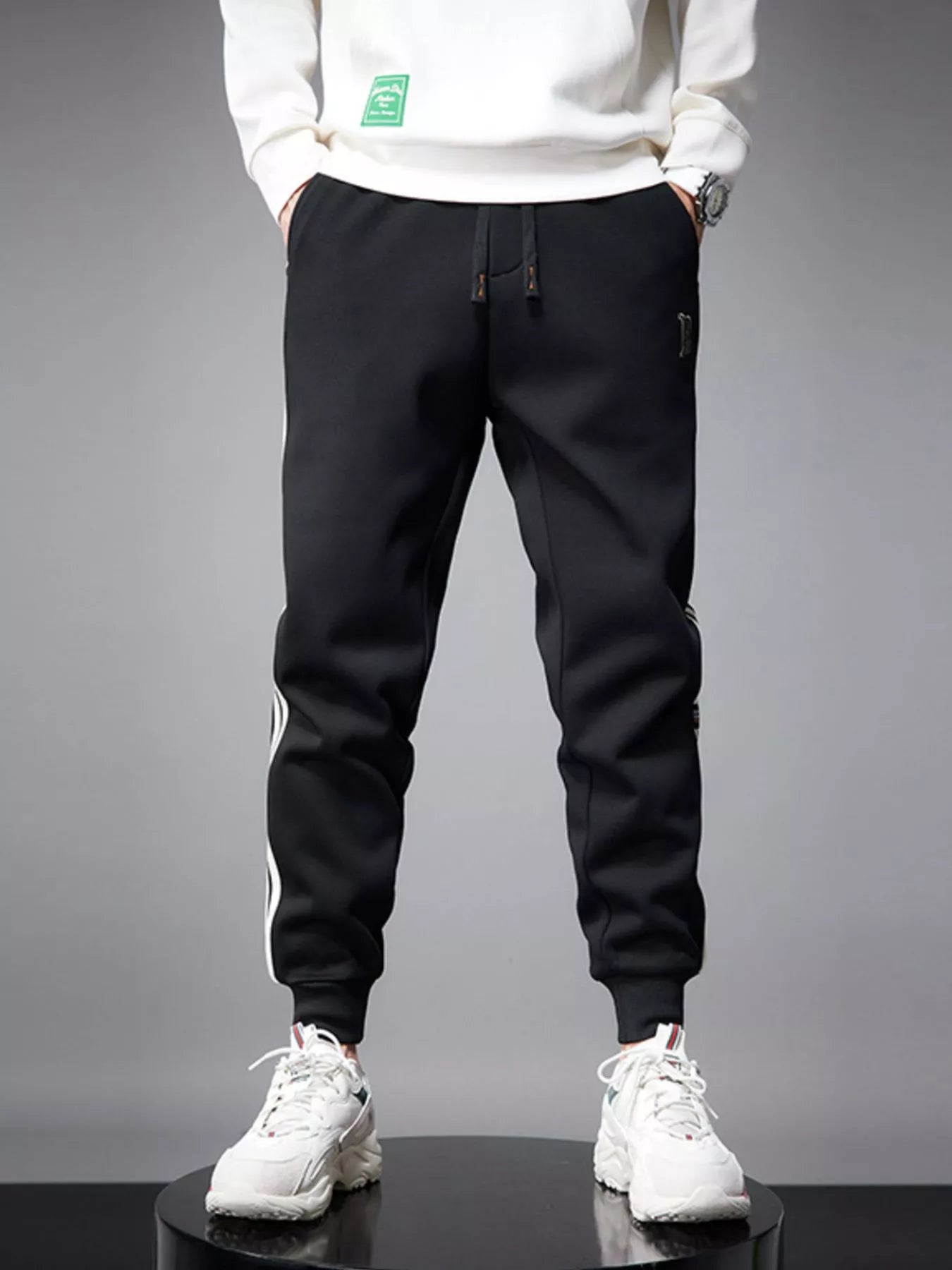 Men's Casual Striped Joggers - PBNJ FASHIONS