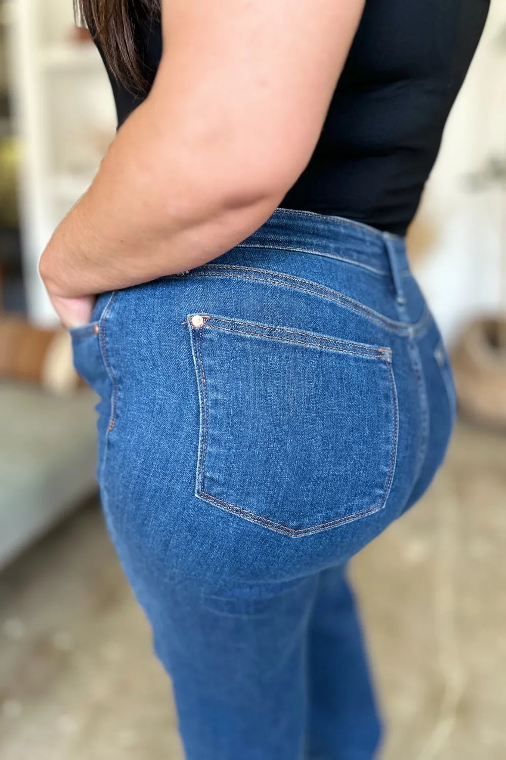 Judy Blue Full Size High Rise Straight Jeans - PBNJ FASHIONS