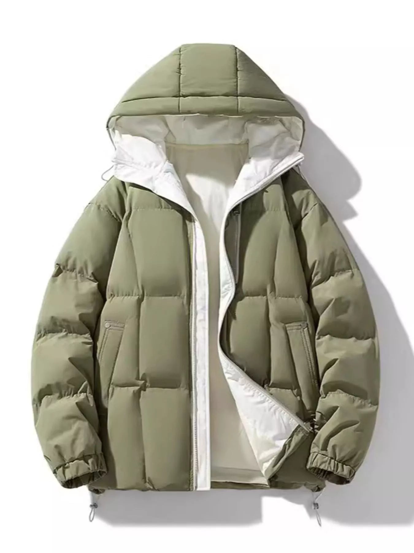 Men's Full Size Hooded Padded Winter Coat Plus Size - PBNJ FASHIONS