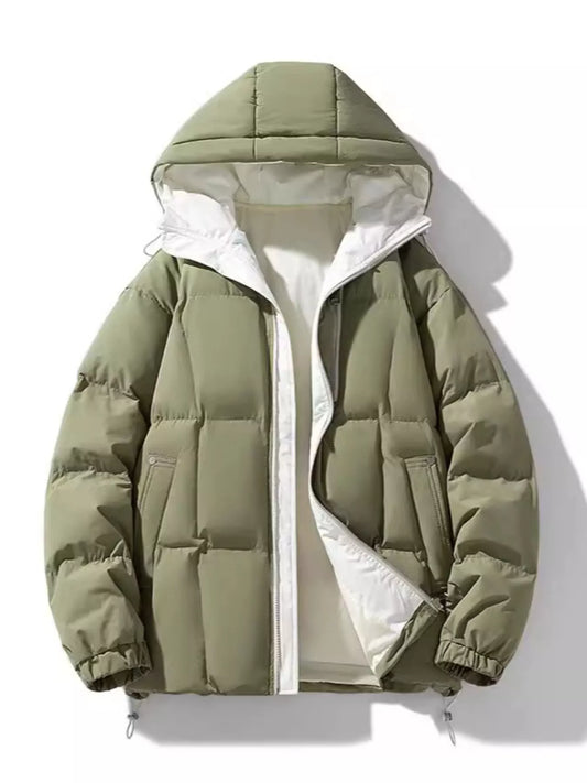 Men's Full Size Hooded Padded Winter Coat Plus Size - PBNJ FASHIONS