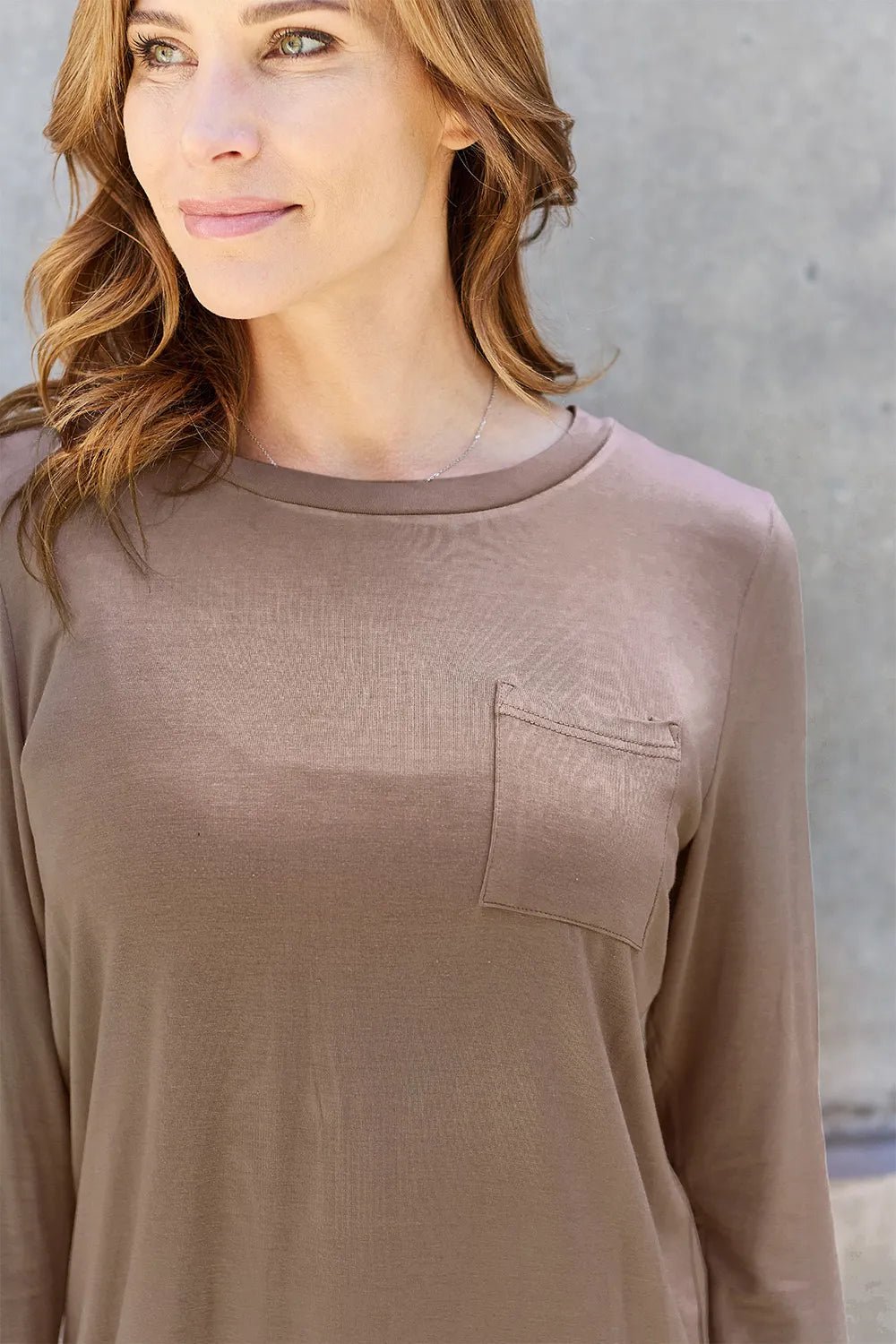Basic Bae Full Size Round Neck Long Sleeve Top - PBNJ FASHIONS