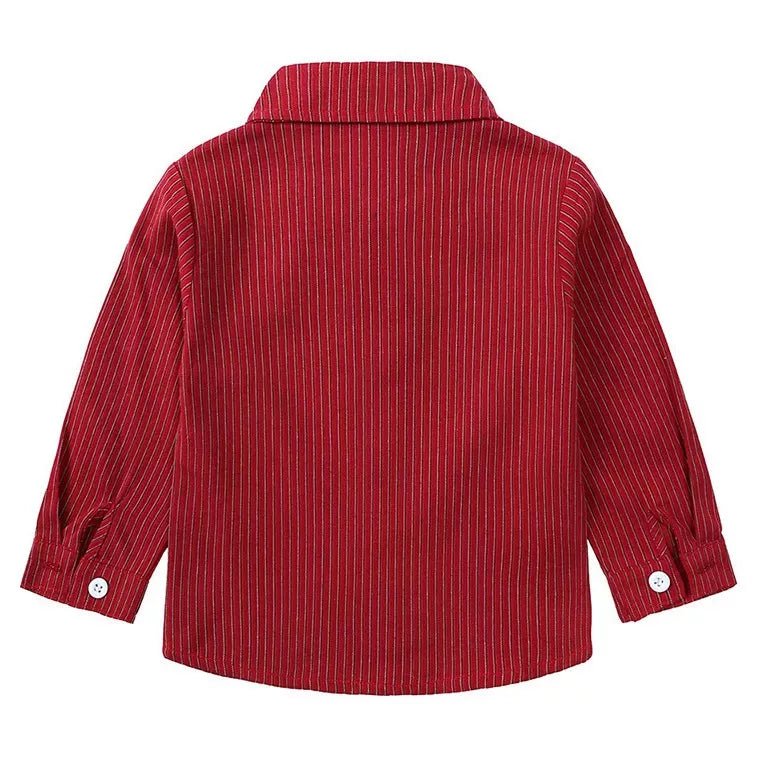 Children's Striped Shirt and Overall Set - PBNJ FASHIONS
