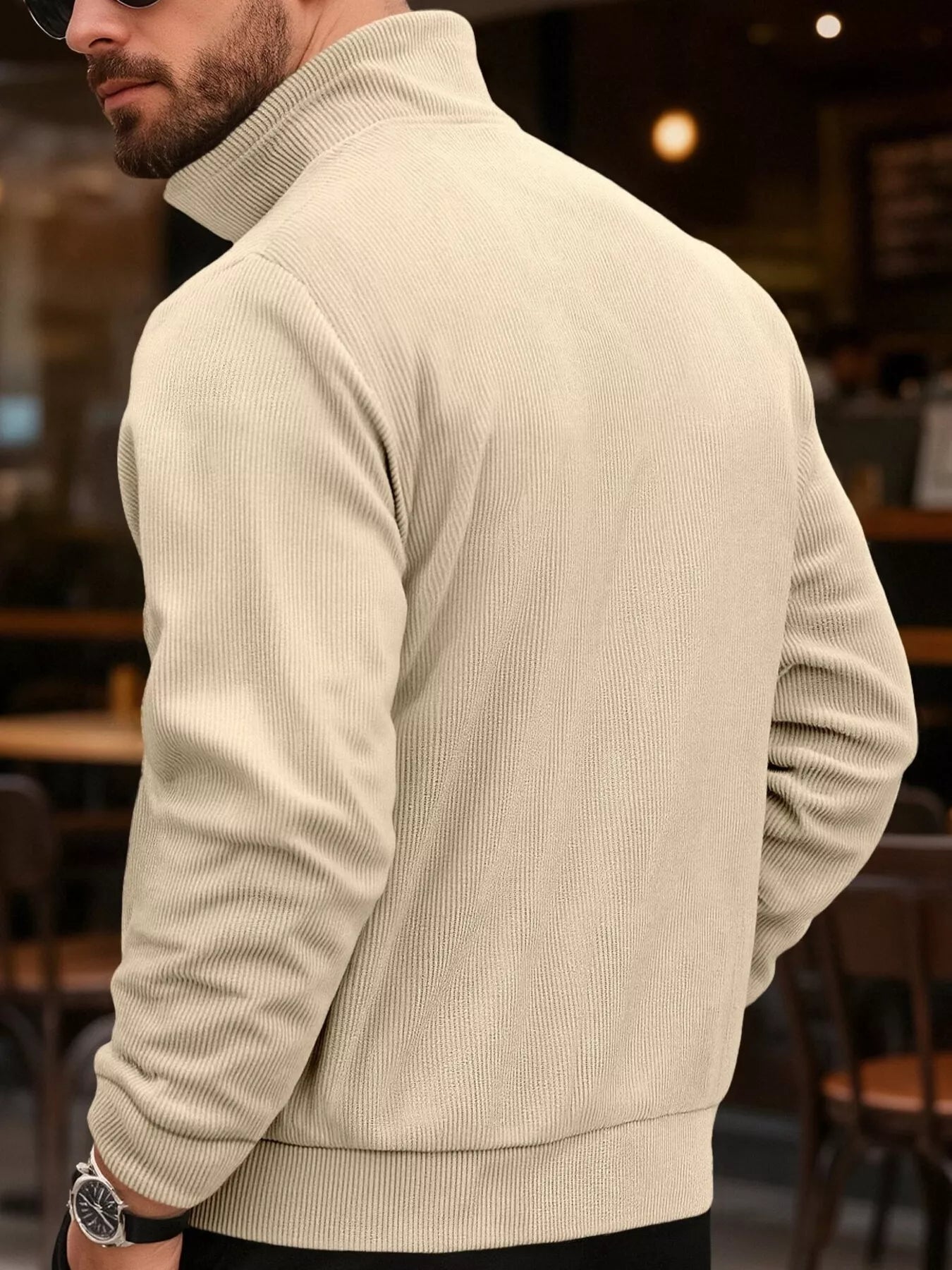 Men's Full Size Casual Corduroy Button - Down Jacket Plus Size - PBNJ FASHIONS
