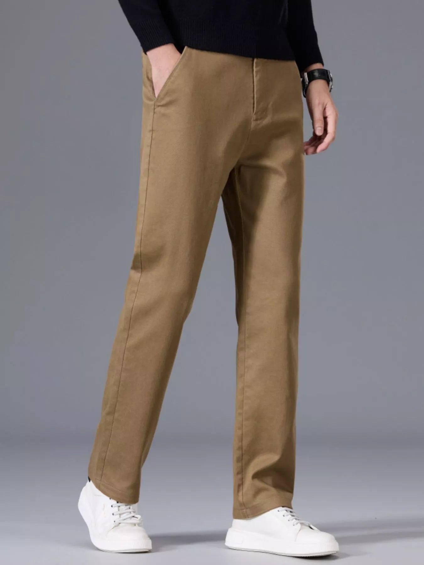 Men's Classic Straight - Leg Pants - PBNJ FASHIONS