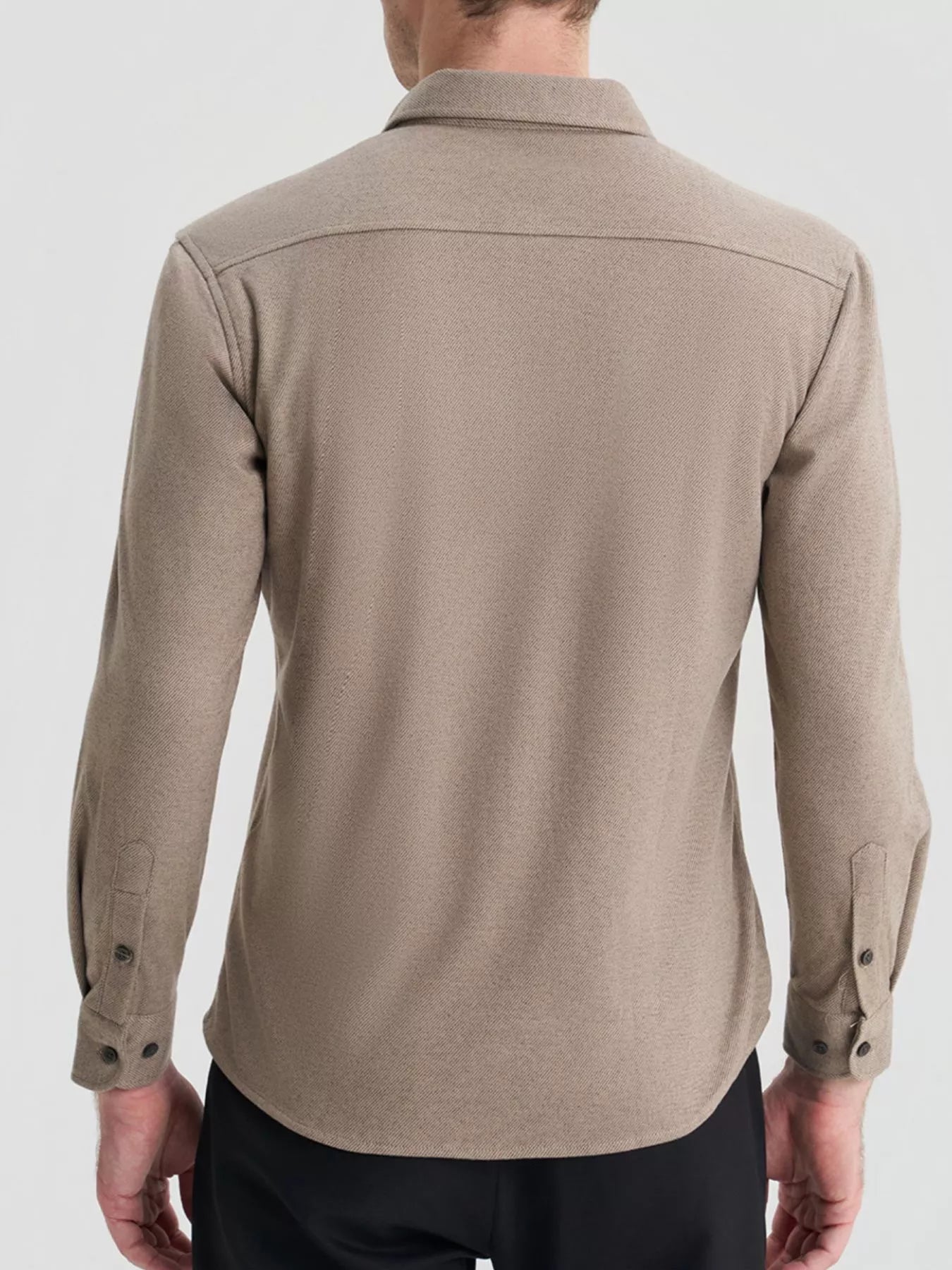Men's Plus Size Casual Long Sleeve Button - Down Shirt - PBNJ FASHIONS