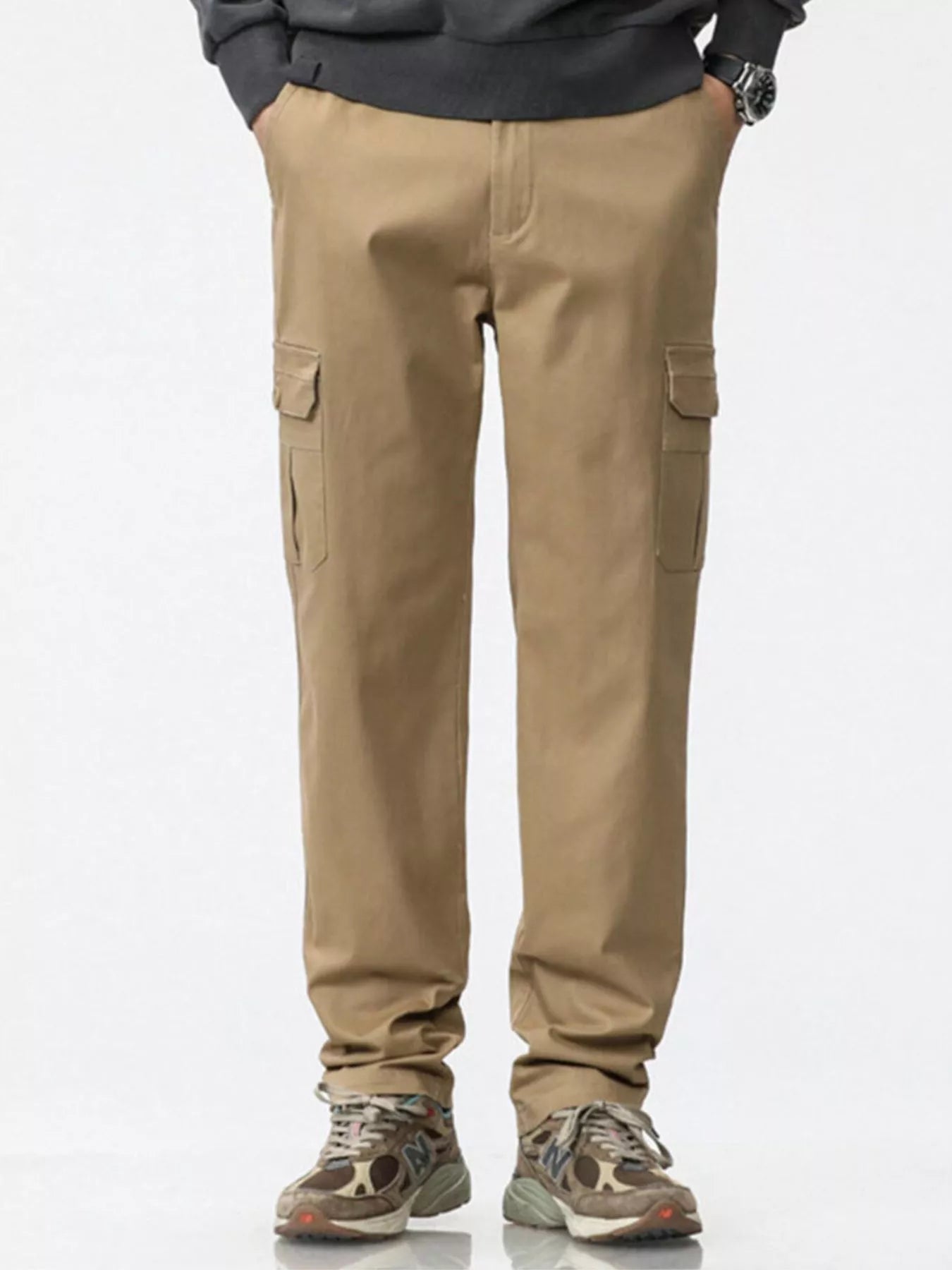 Men's Plus Size Relaxed Fit Cargo Pants - PBNJ FASHIONS