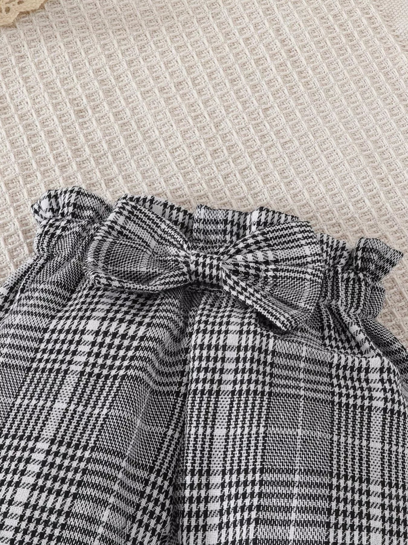 Children's Bodysuit & Plaid Pants & Headband Set - PBNJ FASHIONS
