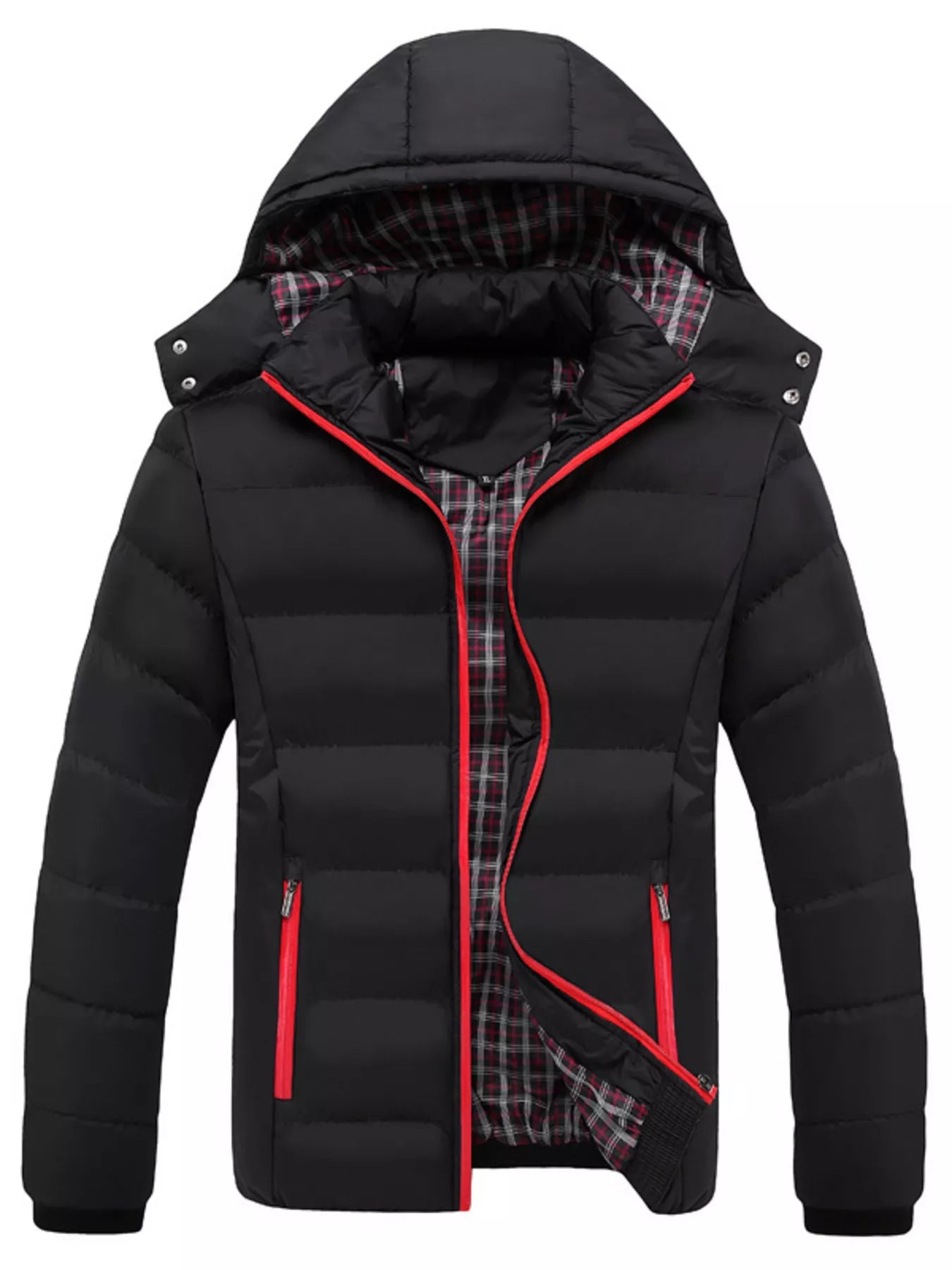 Men's Plus Size Warm Padded Hooded Puffer Jacket - PBNJ FASHIONS