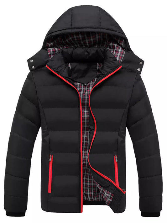 Men's Plus Size Warm Padded Hooded Puffer Jacket - PBNJ FASHIONS