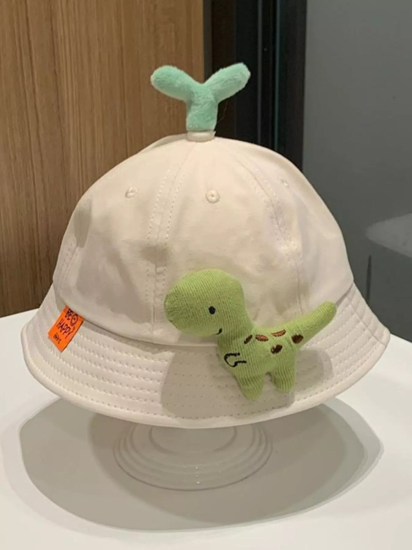 Children's Dinosaur & Sprout Decor Bucket Hat - PBNJ FASHIONS