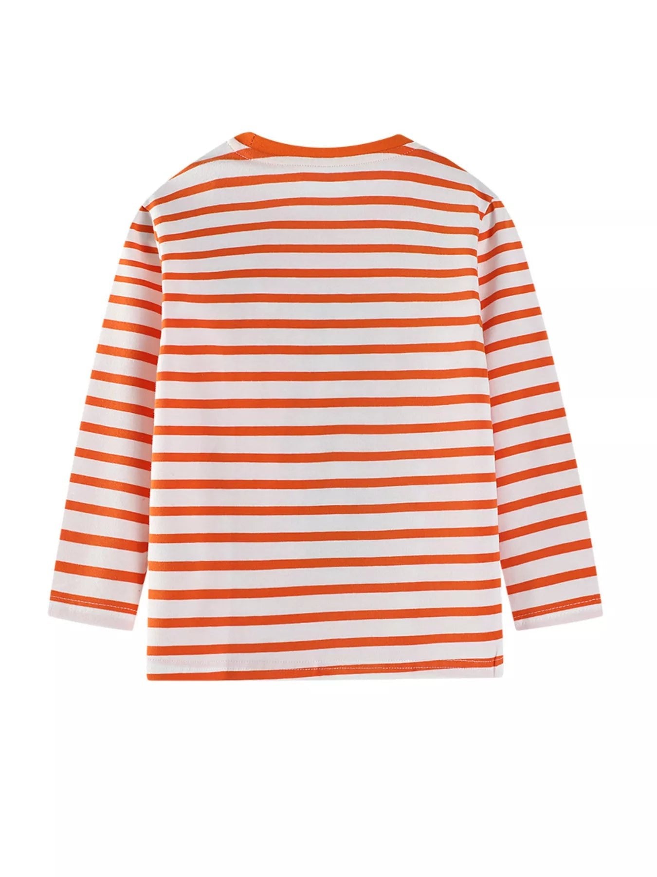 Children's Dinosaur Applique Striped Long Sleeve T-Shirt - PBNJ FASHIONS