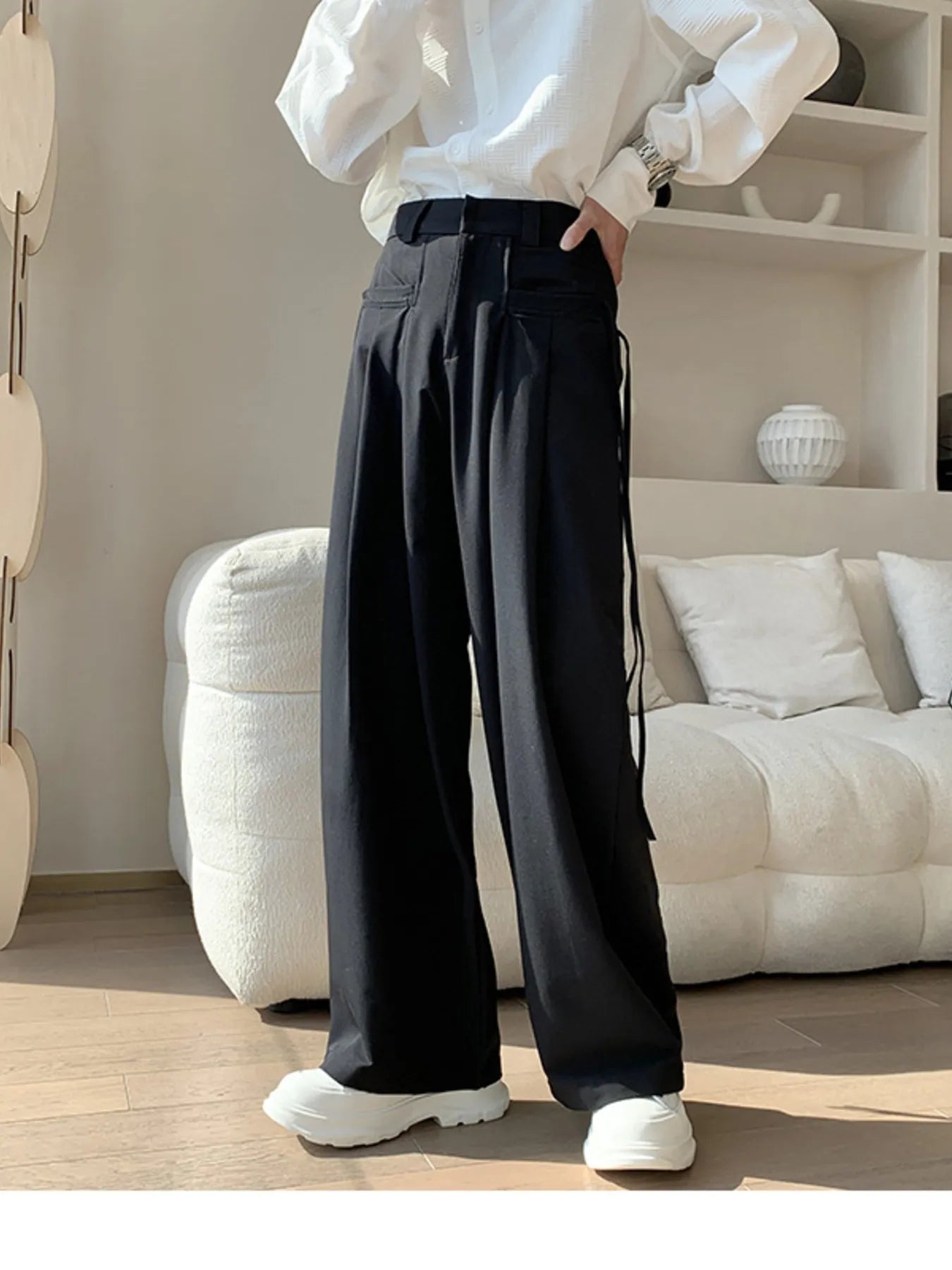 Men's Full Size Wide Leg Pleated Casual Pants Plus Size - PBNJ FASHIONS