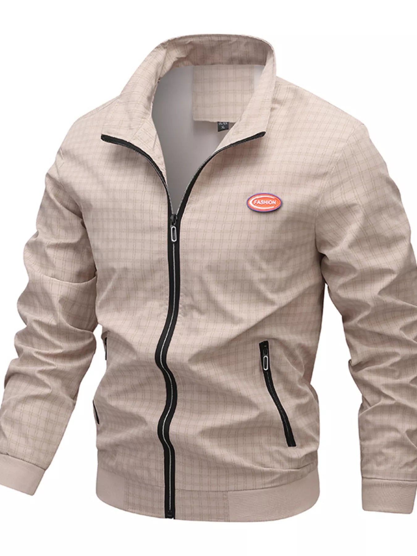 Men's Plus Size Plaid Lightweight Zip - Up Jacket - PBNJ FASHIONS