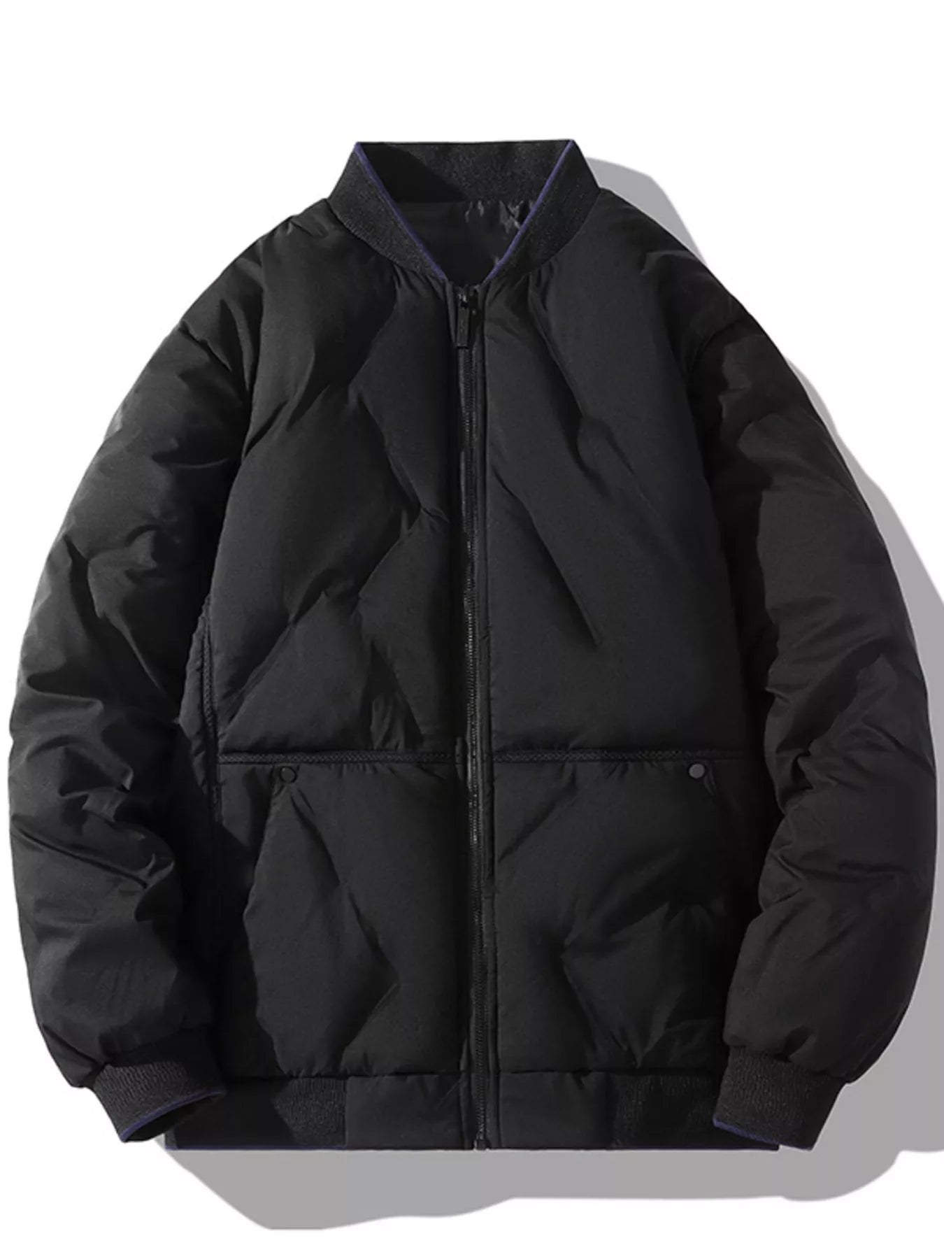 Men's Plus Size Padded Zip Up Bomber Jacket - PBNJ FASHIONS