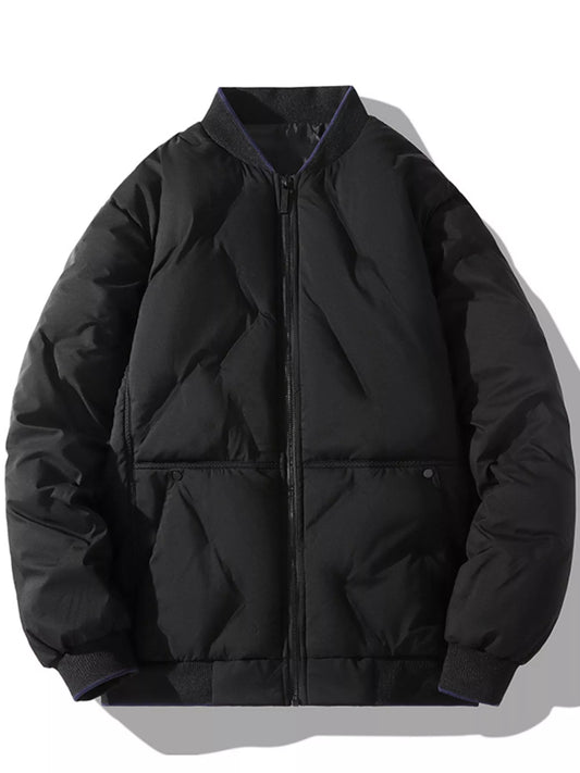 Men's Plus Size Padded Zip Up Bomber Jacket - PBNJ FASHIONS