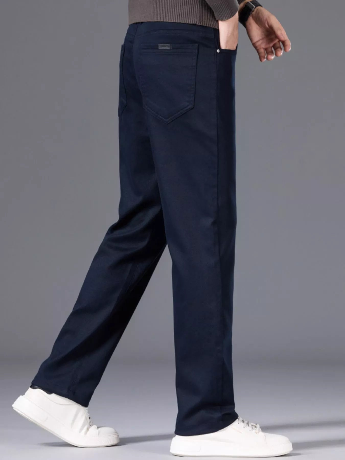 Men's Classic Straight - Leg Comfort Pants - PBNJ FASHIONS