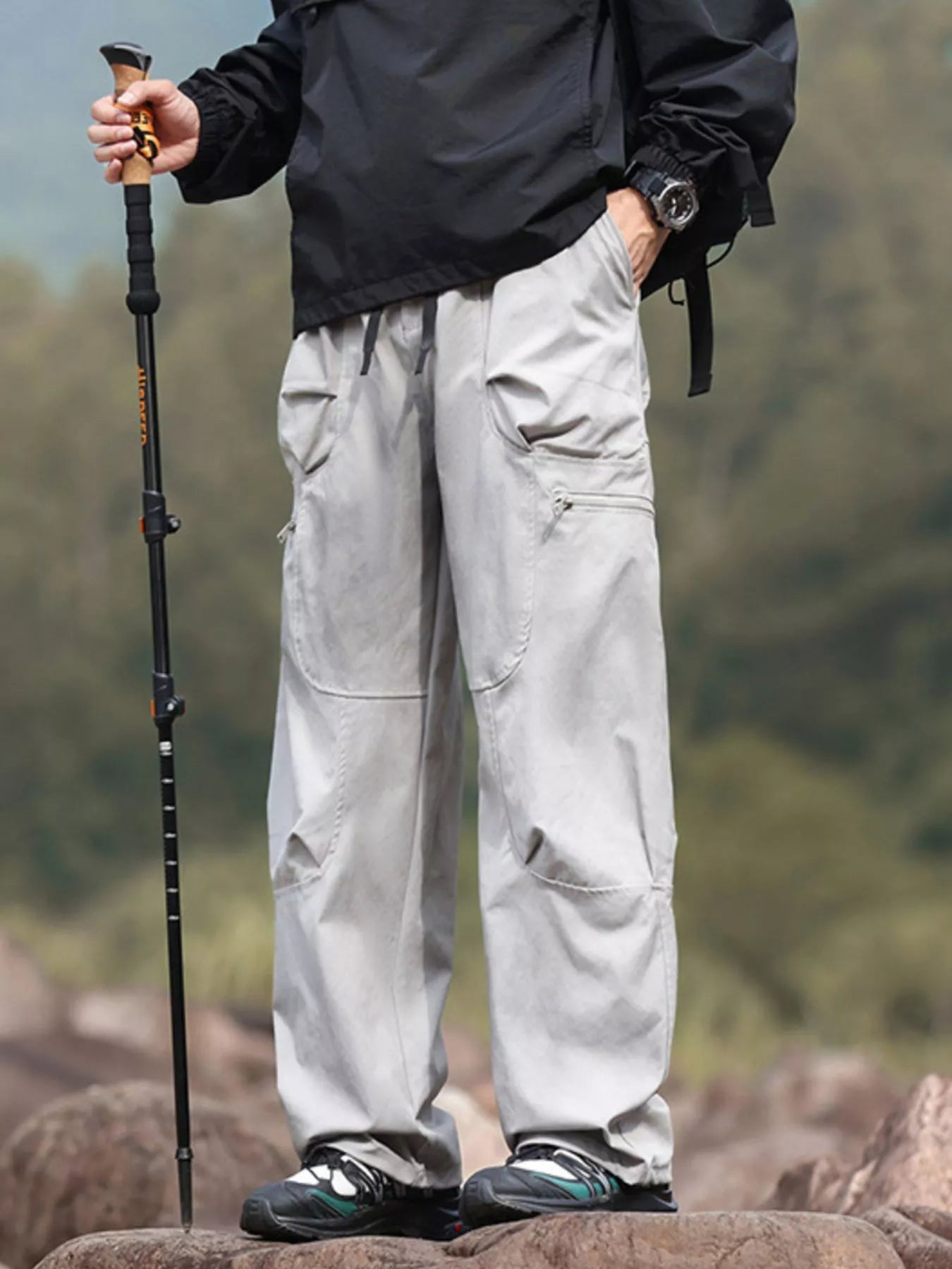 Men's Plus Size Relaxed Fit Cargo Pants - PBNJ FASHIONS