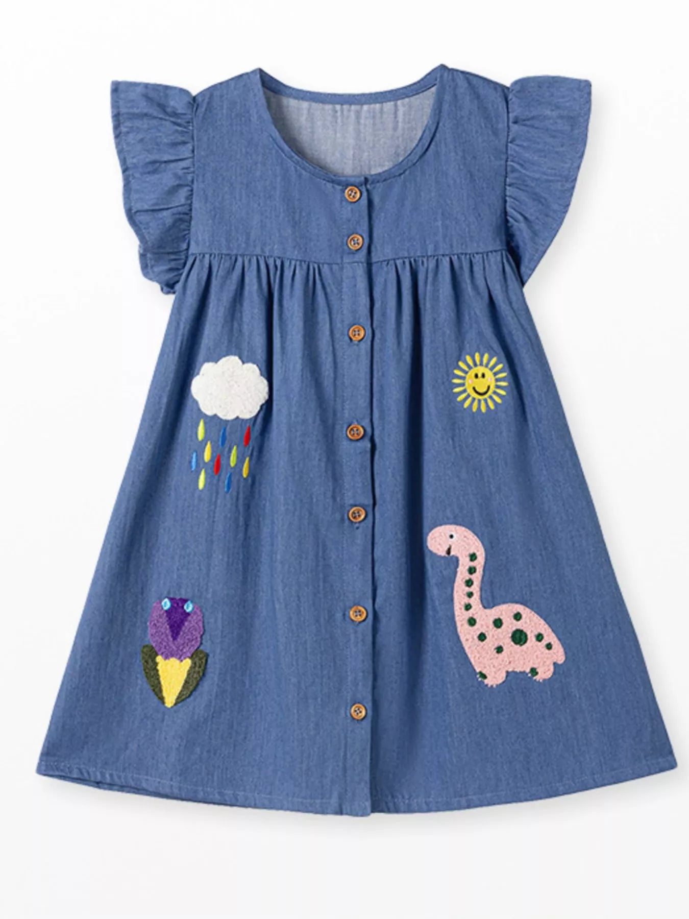 Children's Denim A - Line Dress - PBNJ FASHIONS