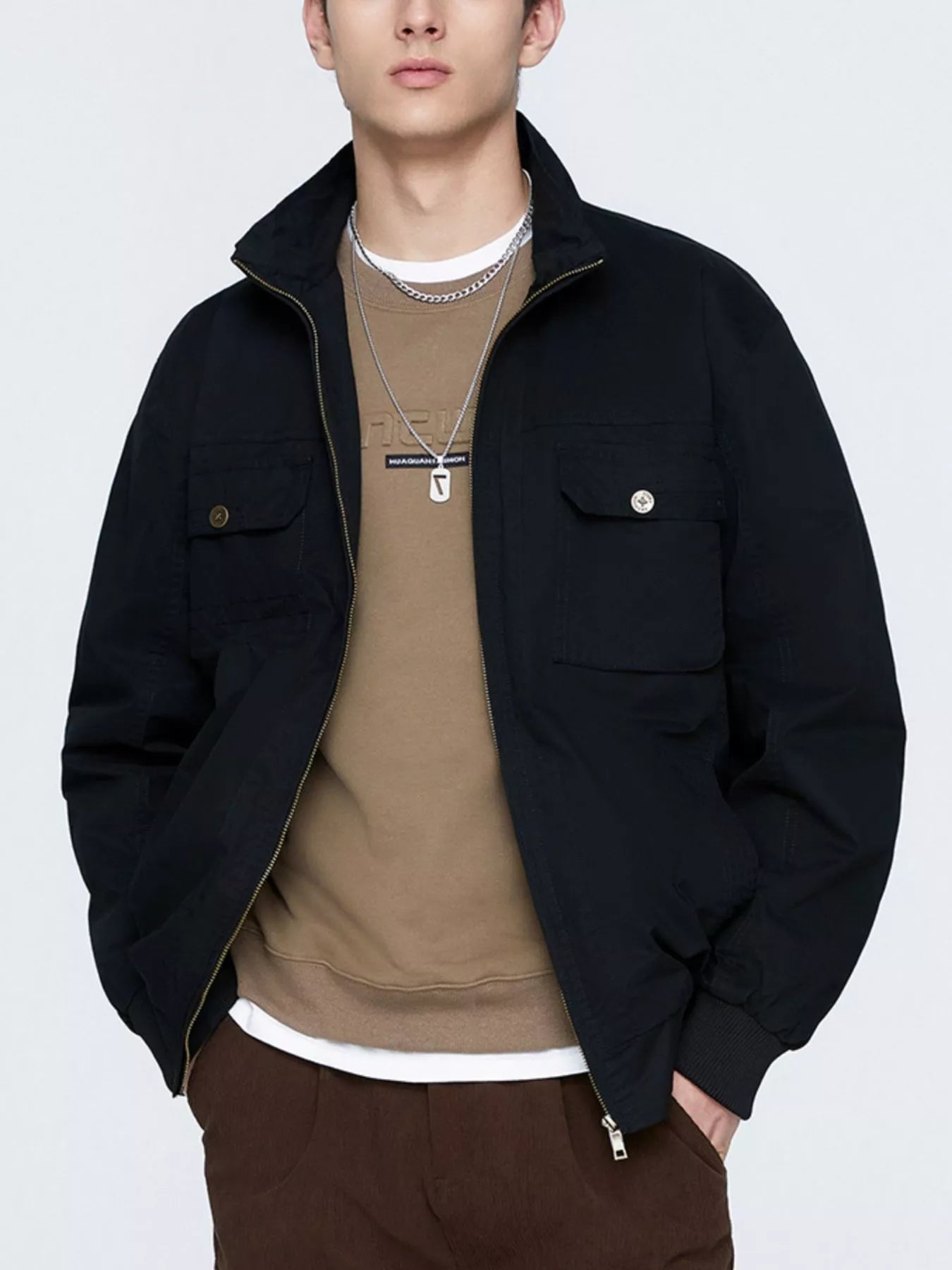 Men's Plus Size Casual Lightweight Zip - Up Jacket - PBNJ FASHIONS