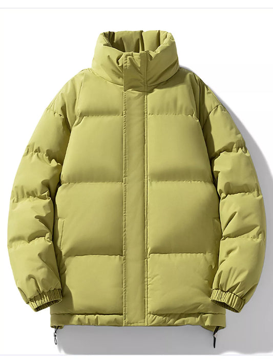 Men's Full Size Padded Stand Collar Winter Coat Plus Size - PBNJ FASHIONS