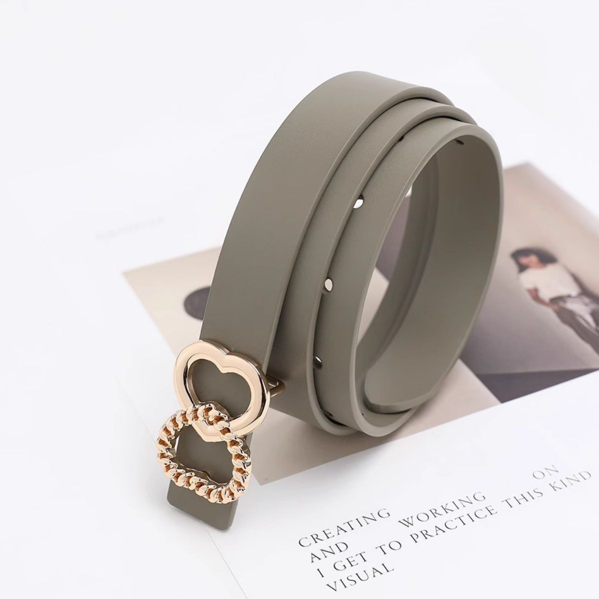 Adjustable Heart Buckle Belt - PBNJ FASHIONS