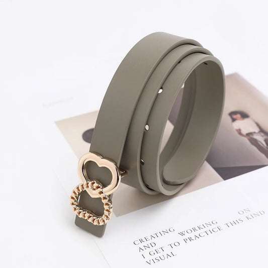 Adjustable Heart Buckle Belt - PBNJ FASHIONS