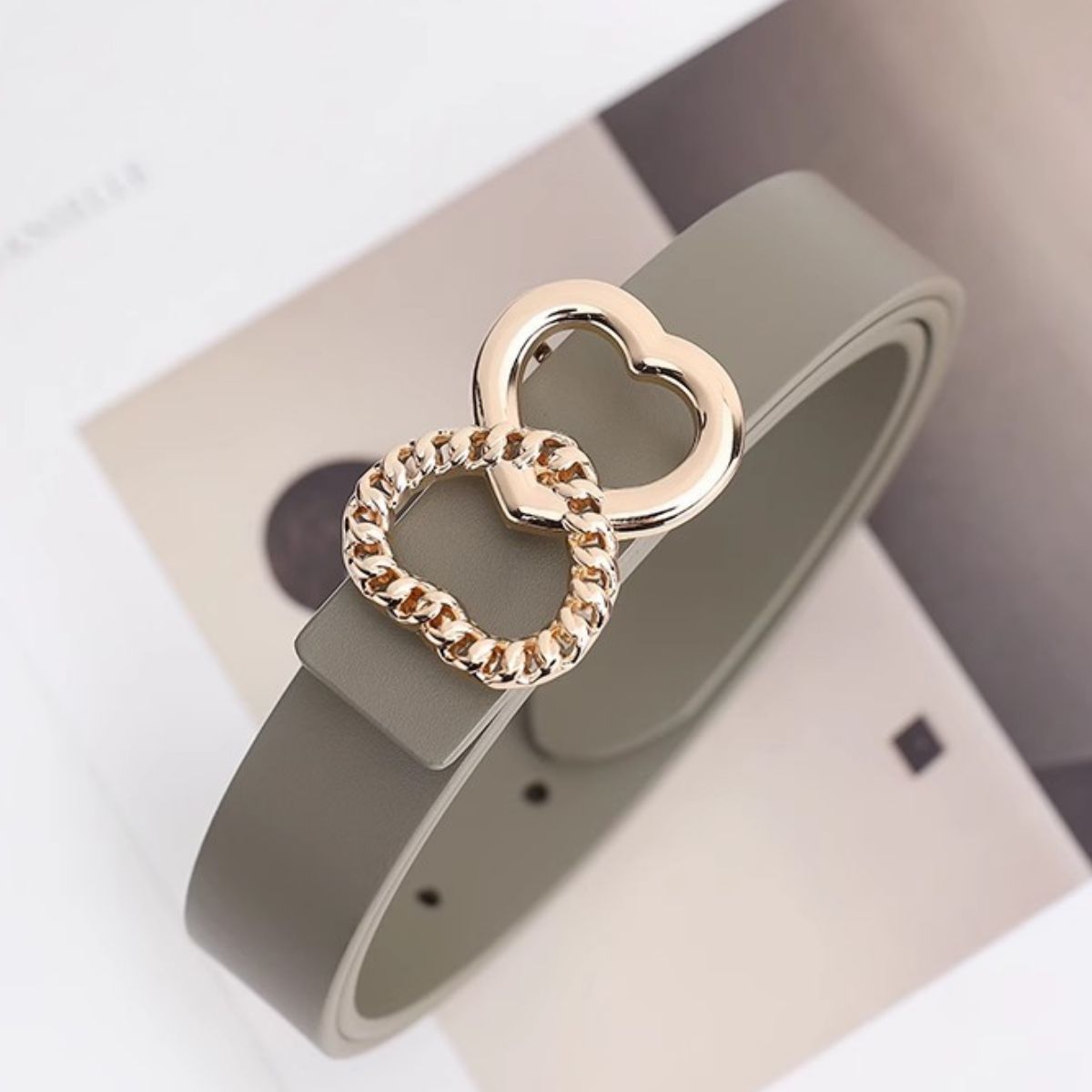 Adjustable Heart Buckle Belt - PBNJ FASHIONS