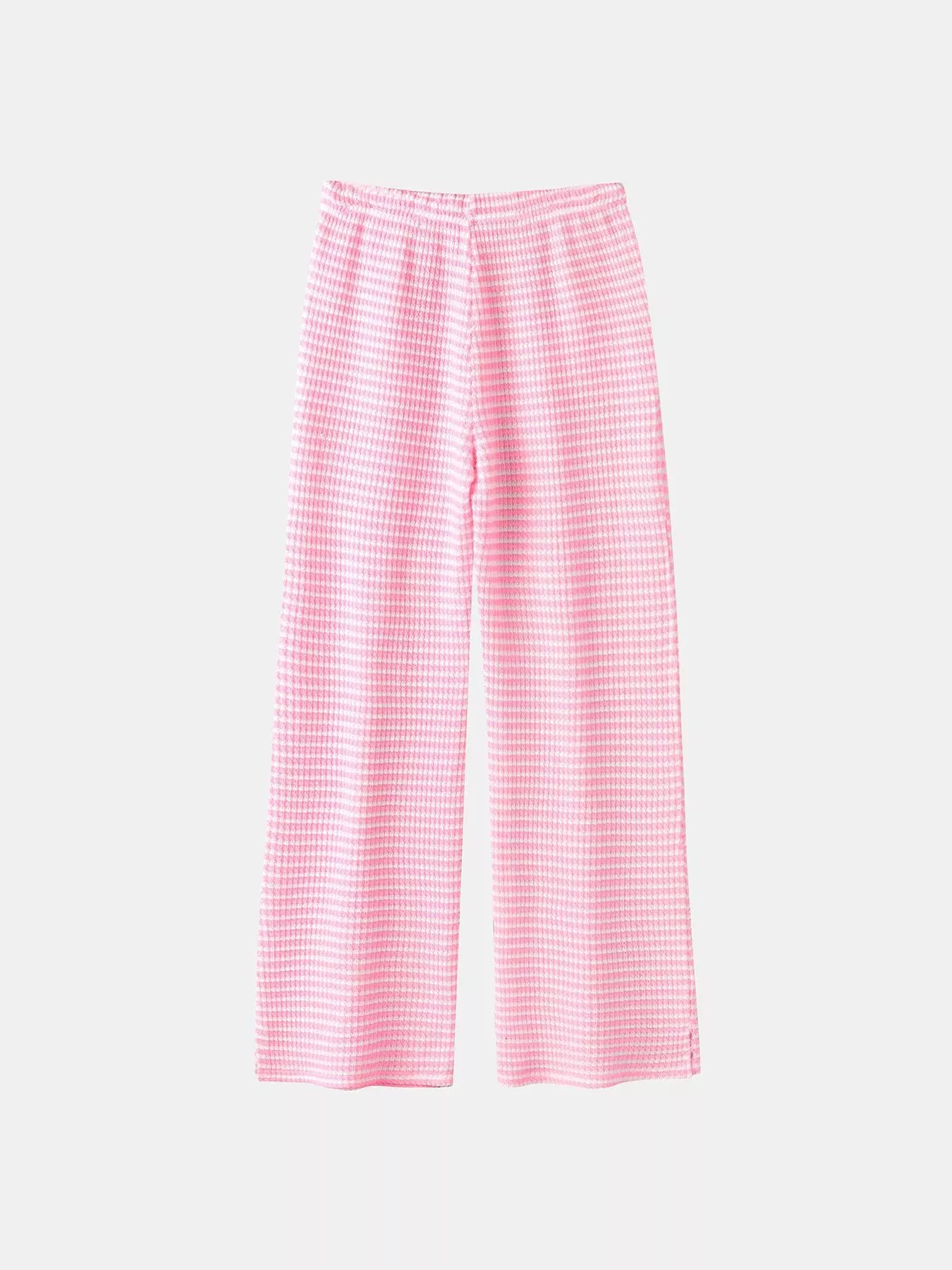 Wide Leg Pants: Comfort & Style in One Package - Pink-S- - PBNJ FASHIONS