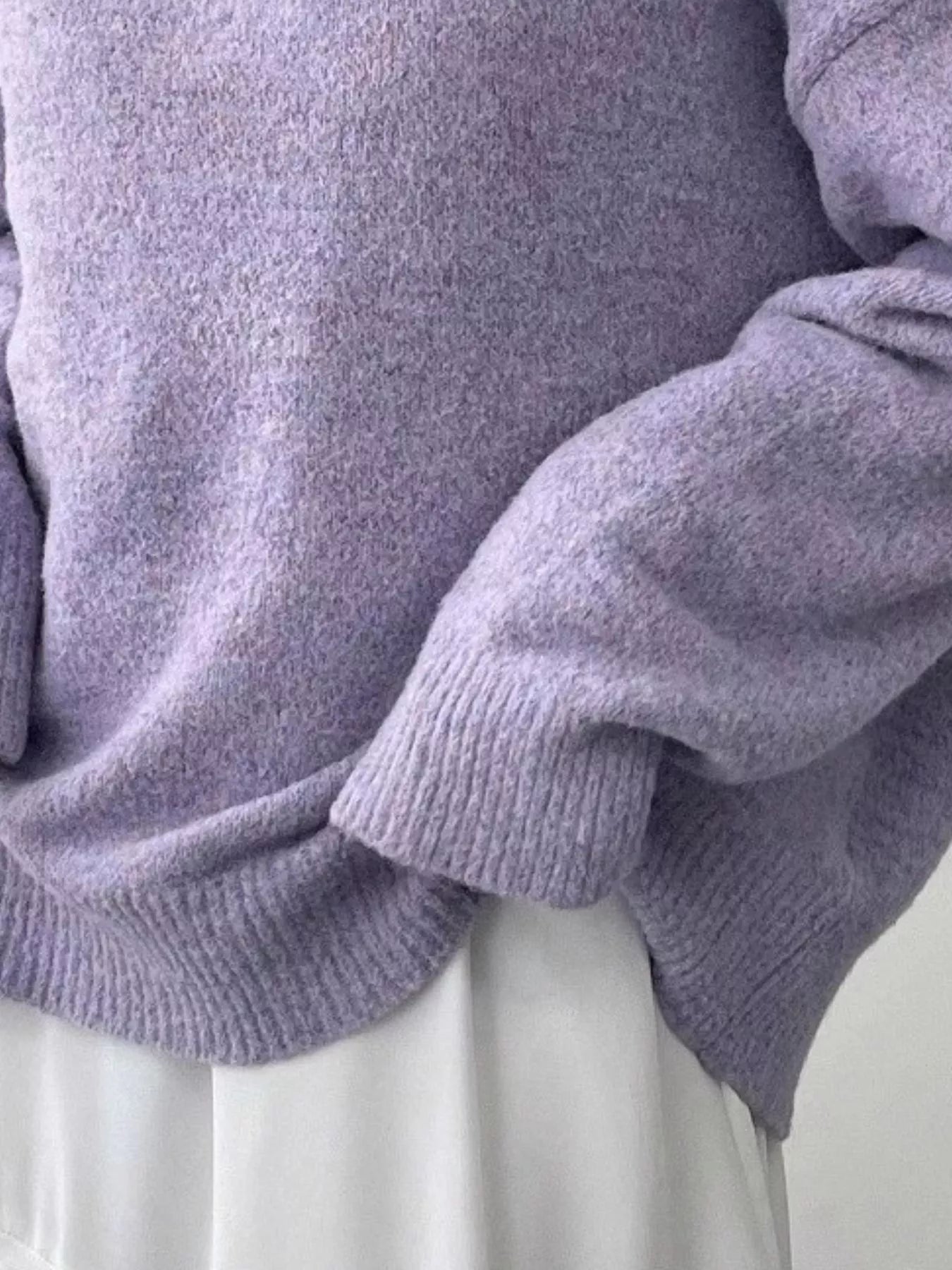 Full Size Cozy Knit Round Neck Oversized Sweater Plus Size - PBNJ FASHIONS