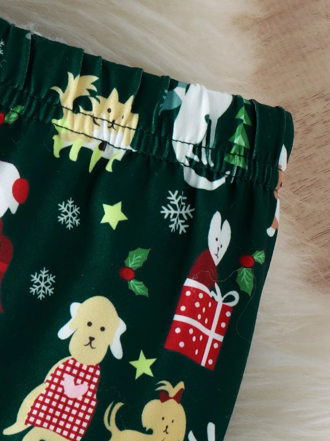 Children's Christmas Print Top and Pants Set - PBNJ FASHIONS