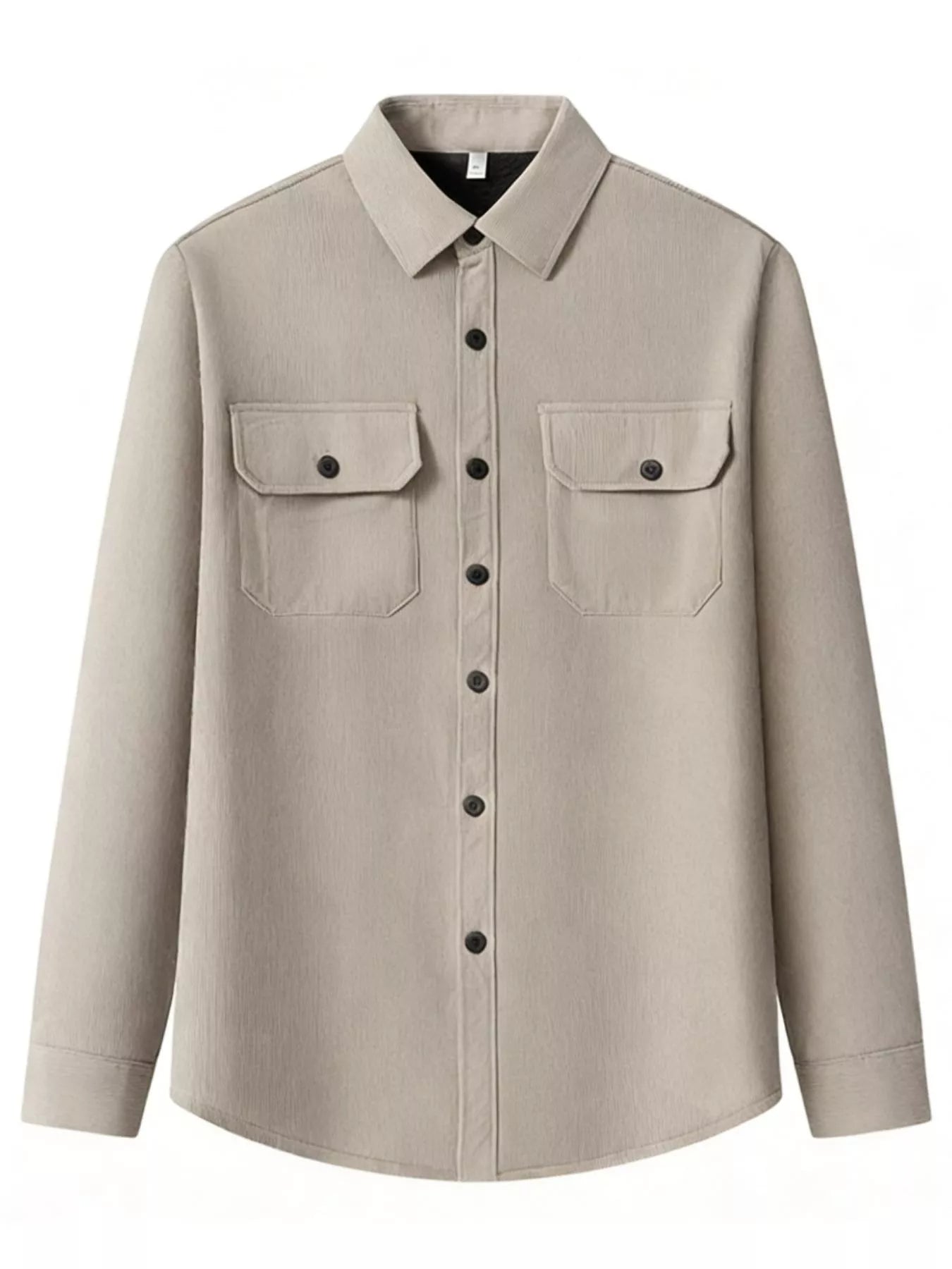 Men's Plus Size Button Up Long Sleeve Shirt - PBNJ FASHIONS