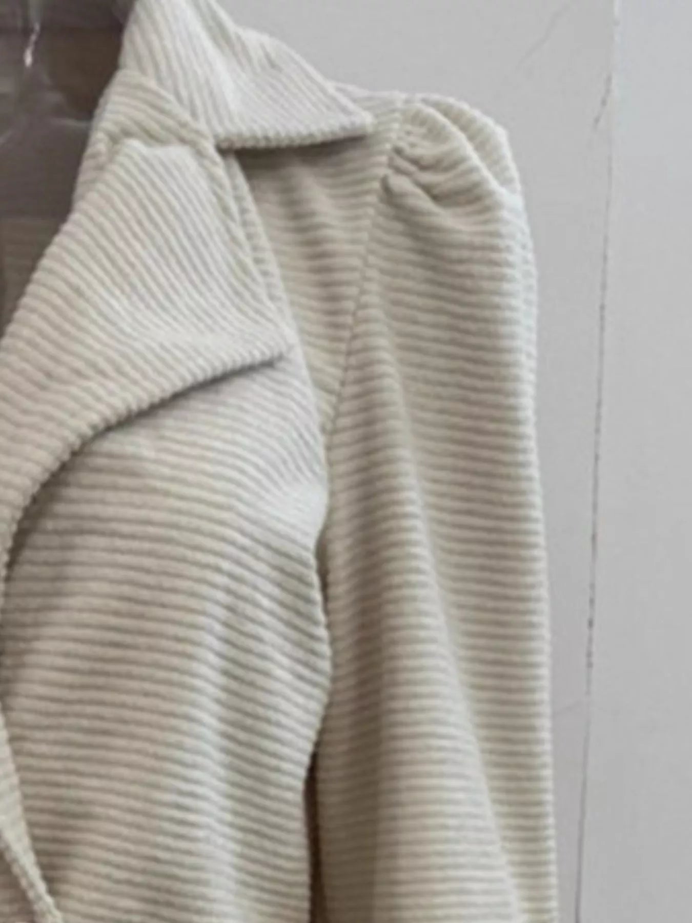 Texture Knit Double - Breasted Blazer - PBNJ FASHIONS