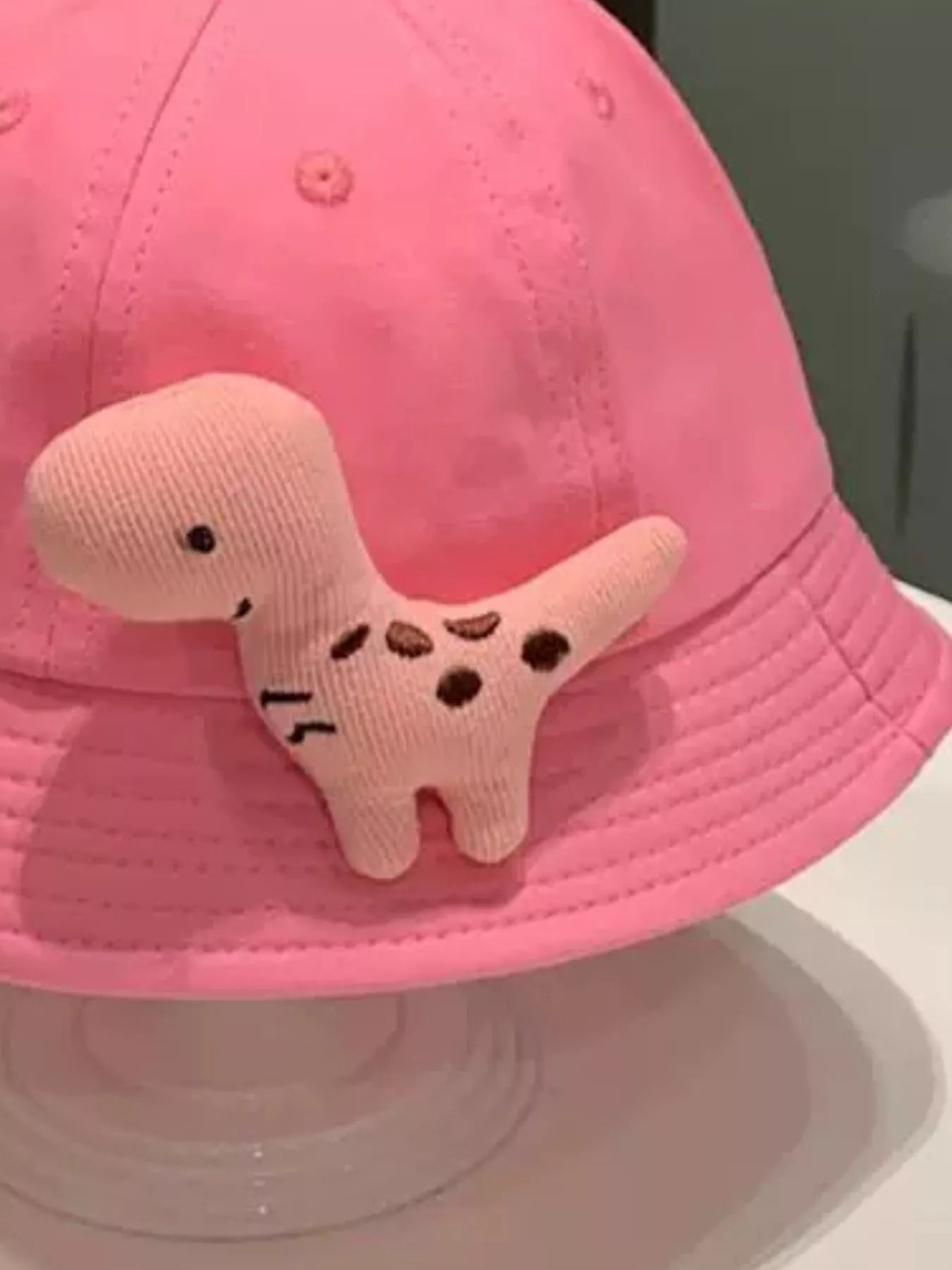 Children's Dinosaur & Sprout Decor Bucket Hat - PBNJ FASHIONS