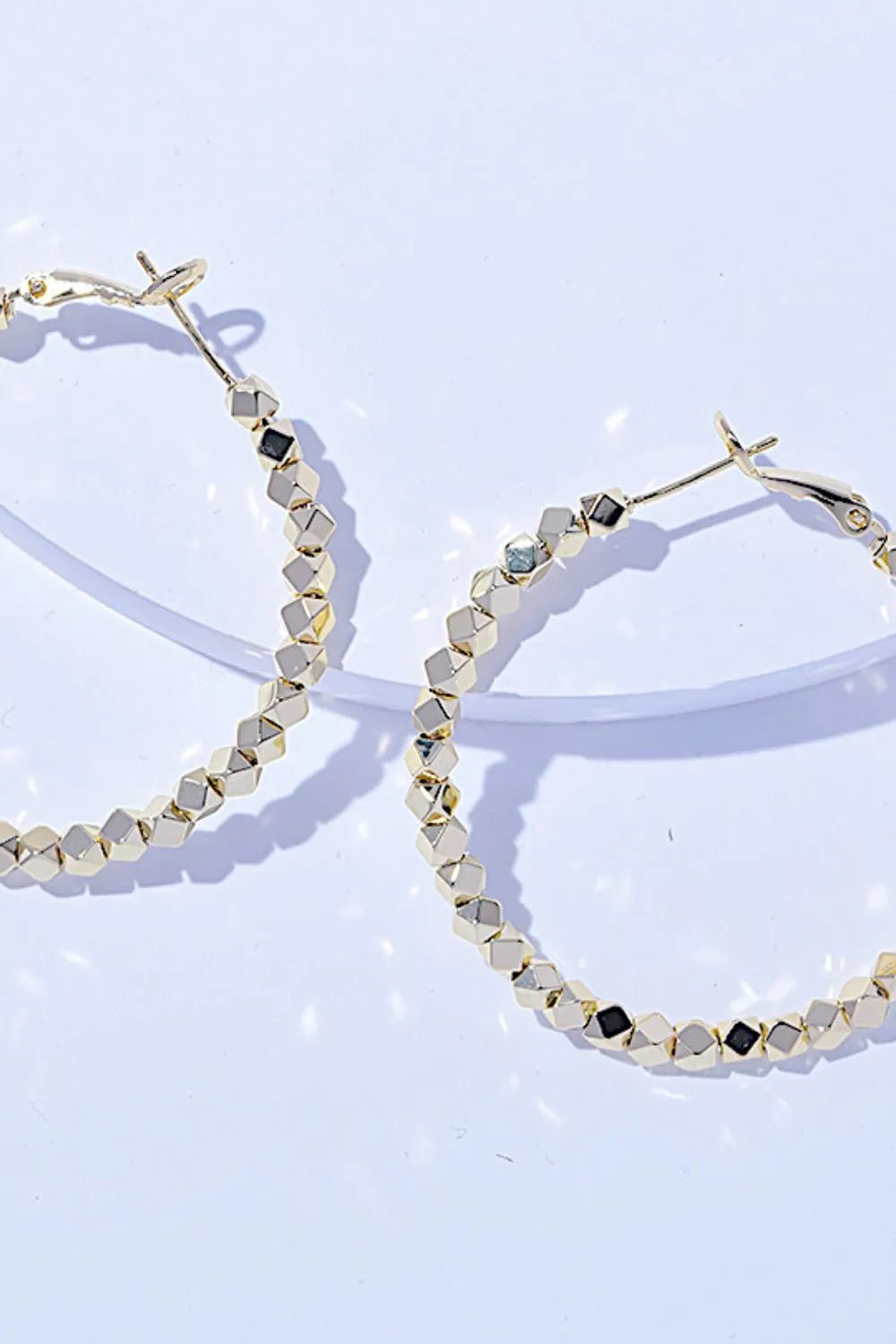 Alloy Hoop Earrings - PBNJ FASHIONS