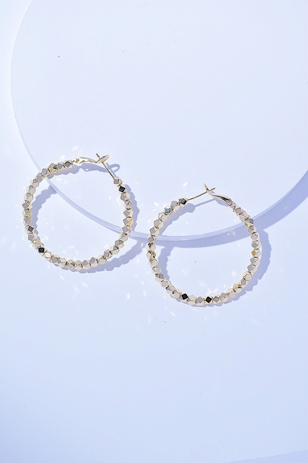 Alloy Hoop Earrings - PBNJ FASHIONS