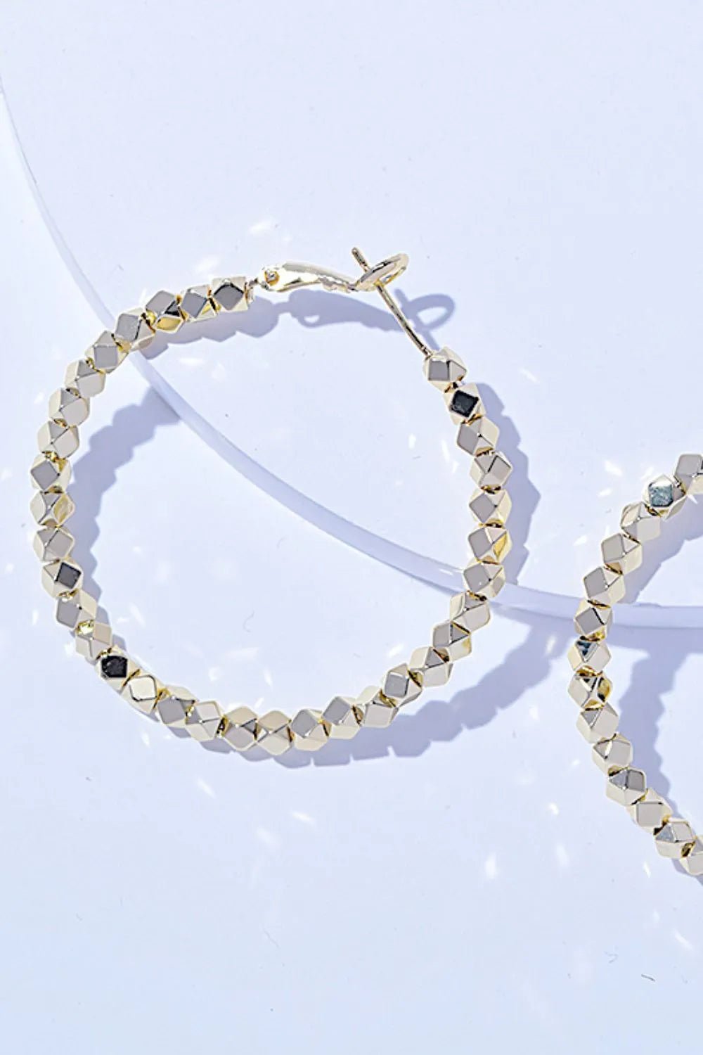 Alloy Hoop Earrings - PBNJ FASHIONS