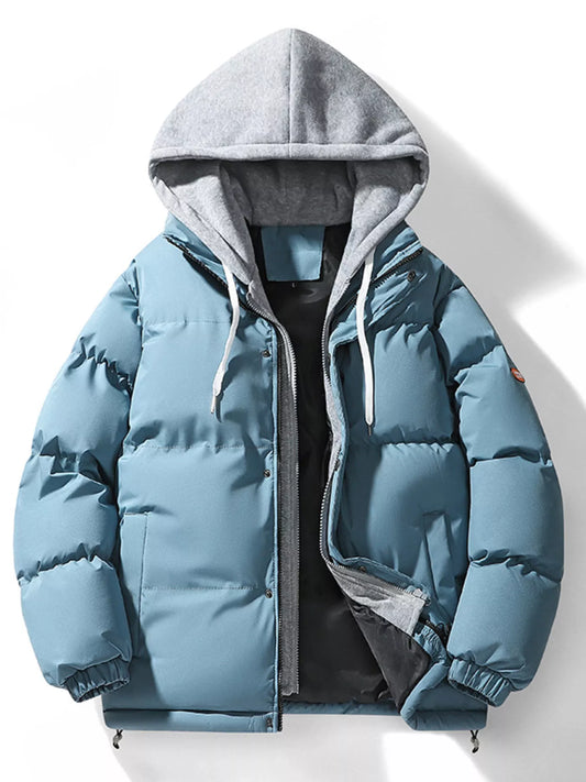 Men's Plus Size Hooded Padded Puffer Jacket - PBNJ FASHIONS