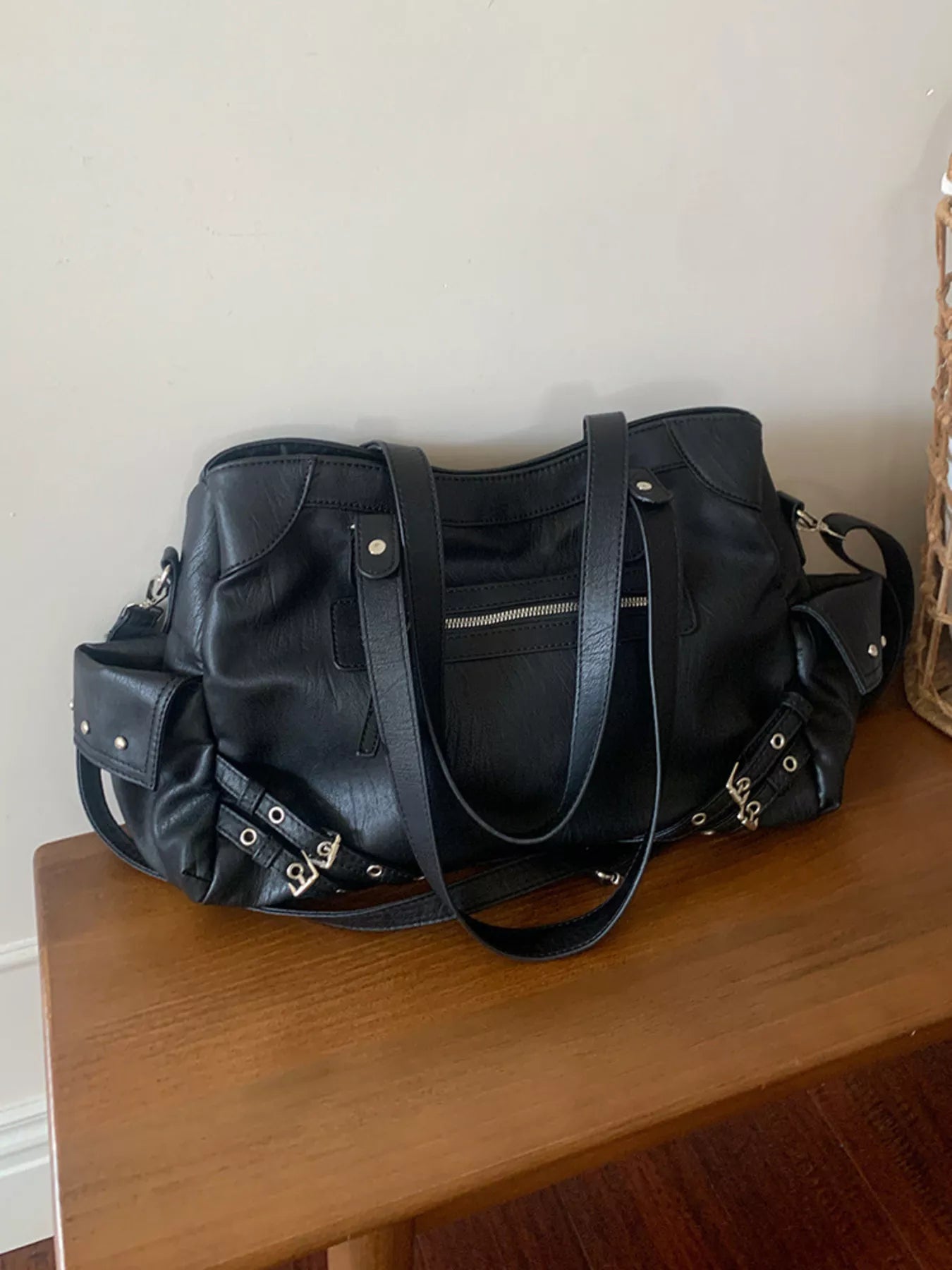 Rivet Decor Crossbody Bag - PBNJ FASHIONS