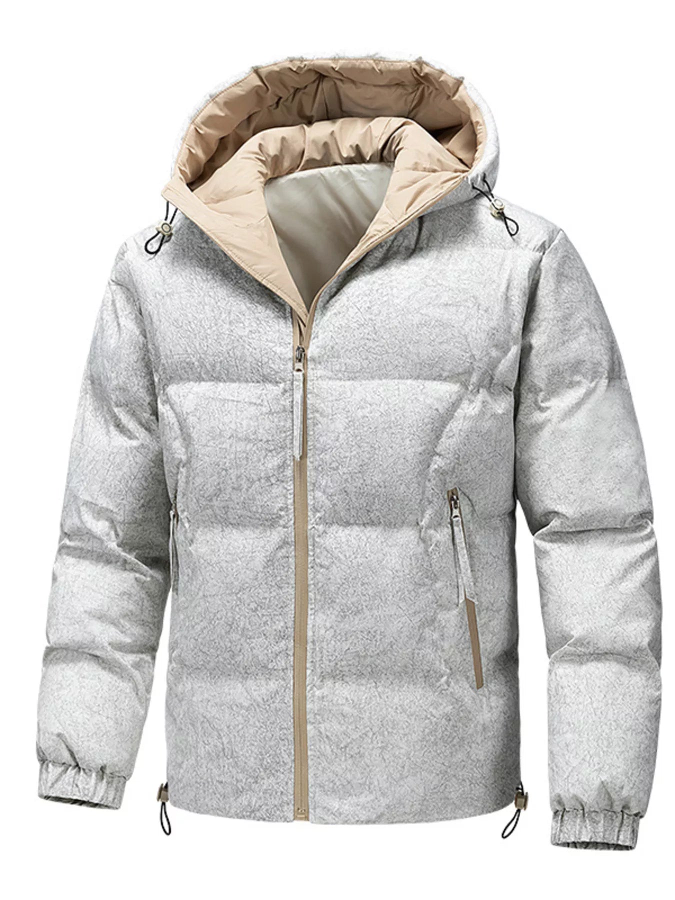 Men's Plus Size Warm Padded Hooded Puffer Jacket - PBNJ FASHIONS