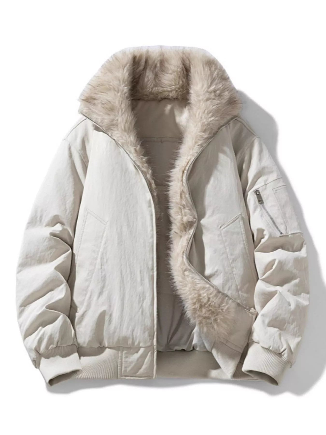 Men's Plus Size Zip Up Bomber Jacket - PBNJ FASHIONS
