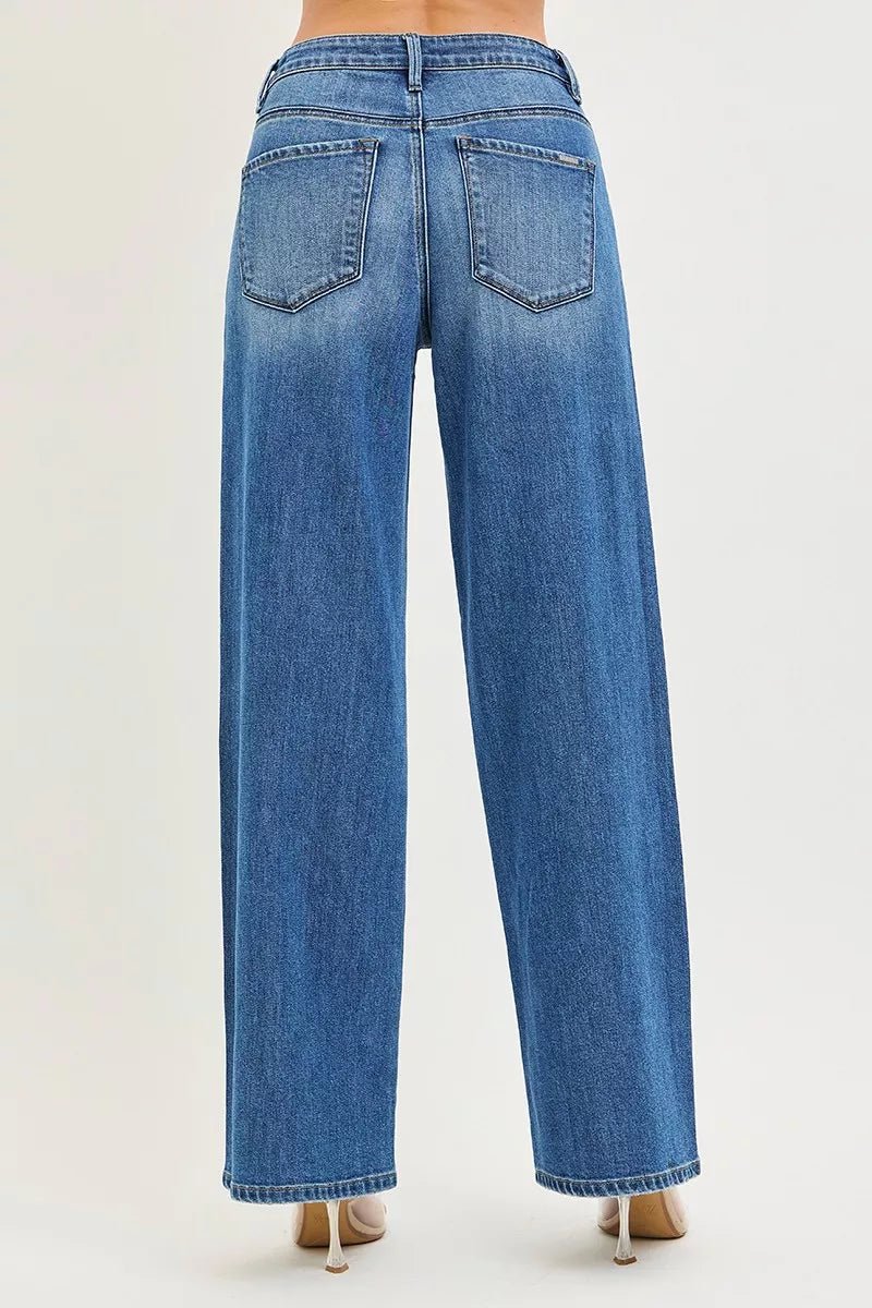 RISEN Slouchy Baggy Jeans with Pockets - PBNJ FASHIONS