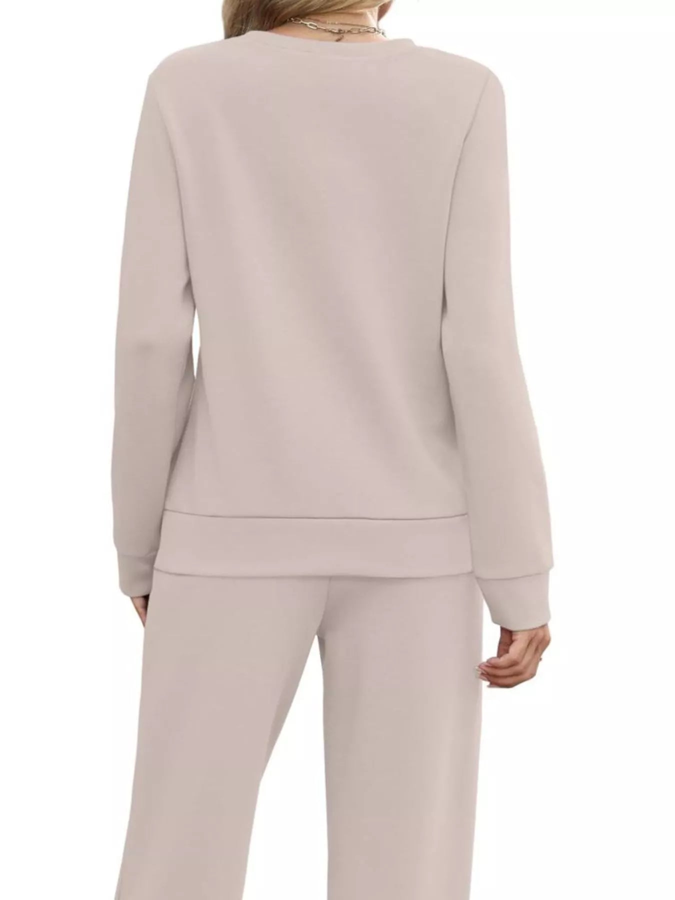 Full Size Casual Long Sleeve Top and Pants Set Plus Size - PBNJ FASHIONS