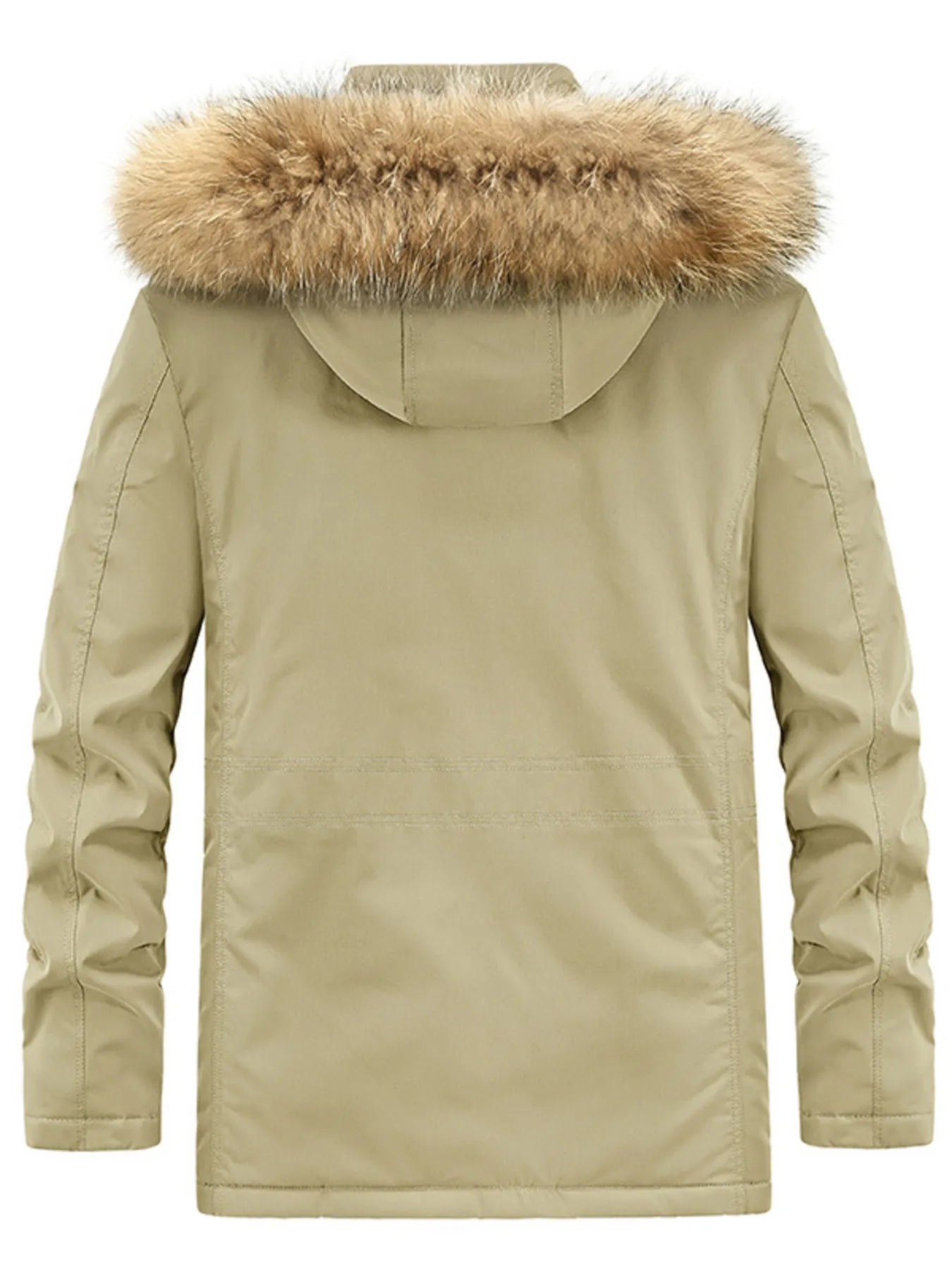 Men's Plus Size Fur Hooded Warm Winter Coat - PBNJ FASHIONS