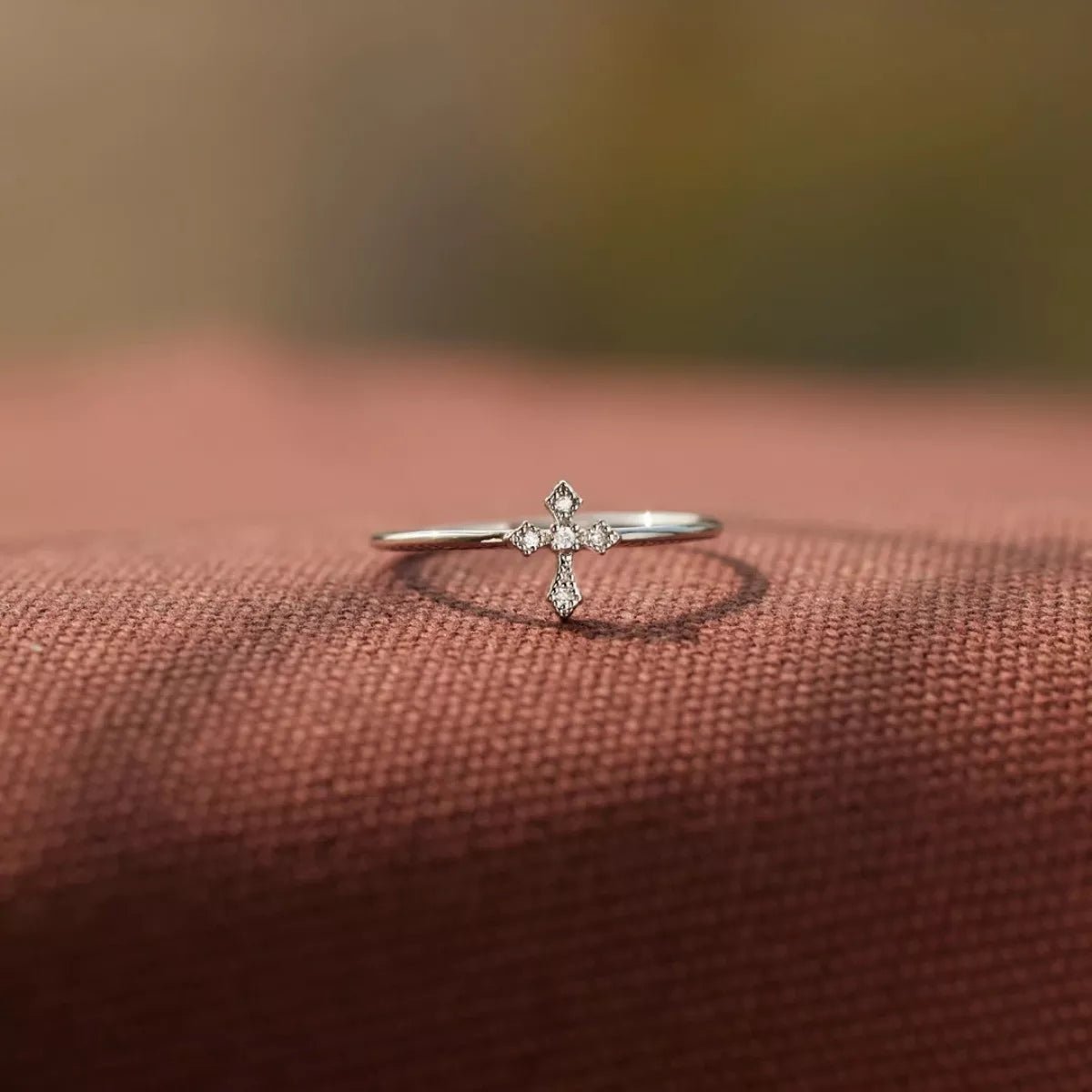 925 Sterling Silver Zircon Cross Ring - PBNJ FASHIONS