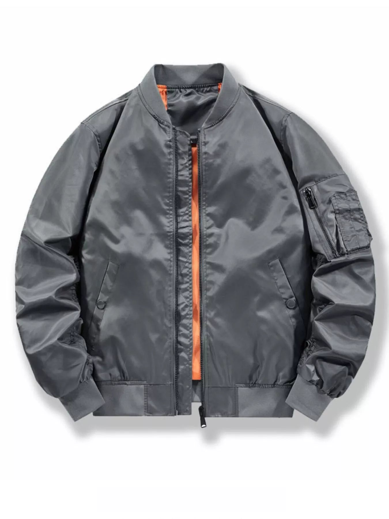 Men's Plus Size Casual Lightweight Bomber Jacket - PBNJ FASHIONS