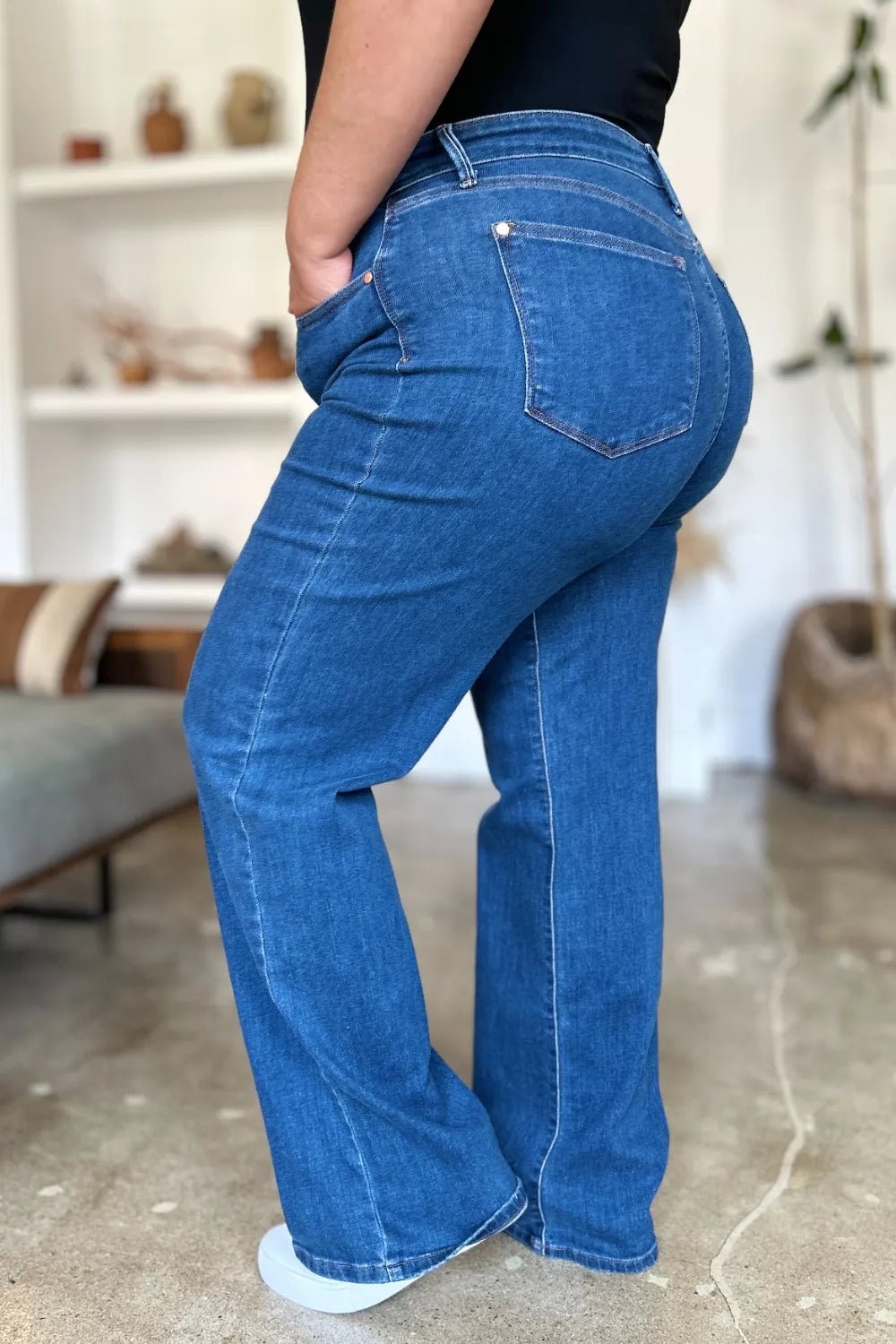 Judy Blue Full Size High Rise Straight Jeans - PBNJ FASHIONS