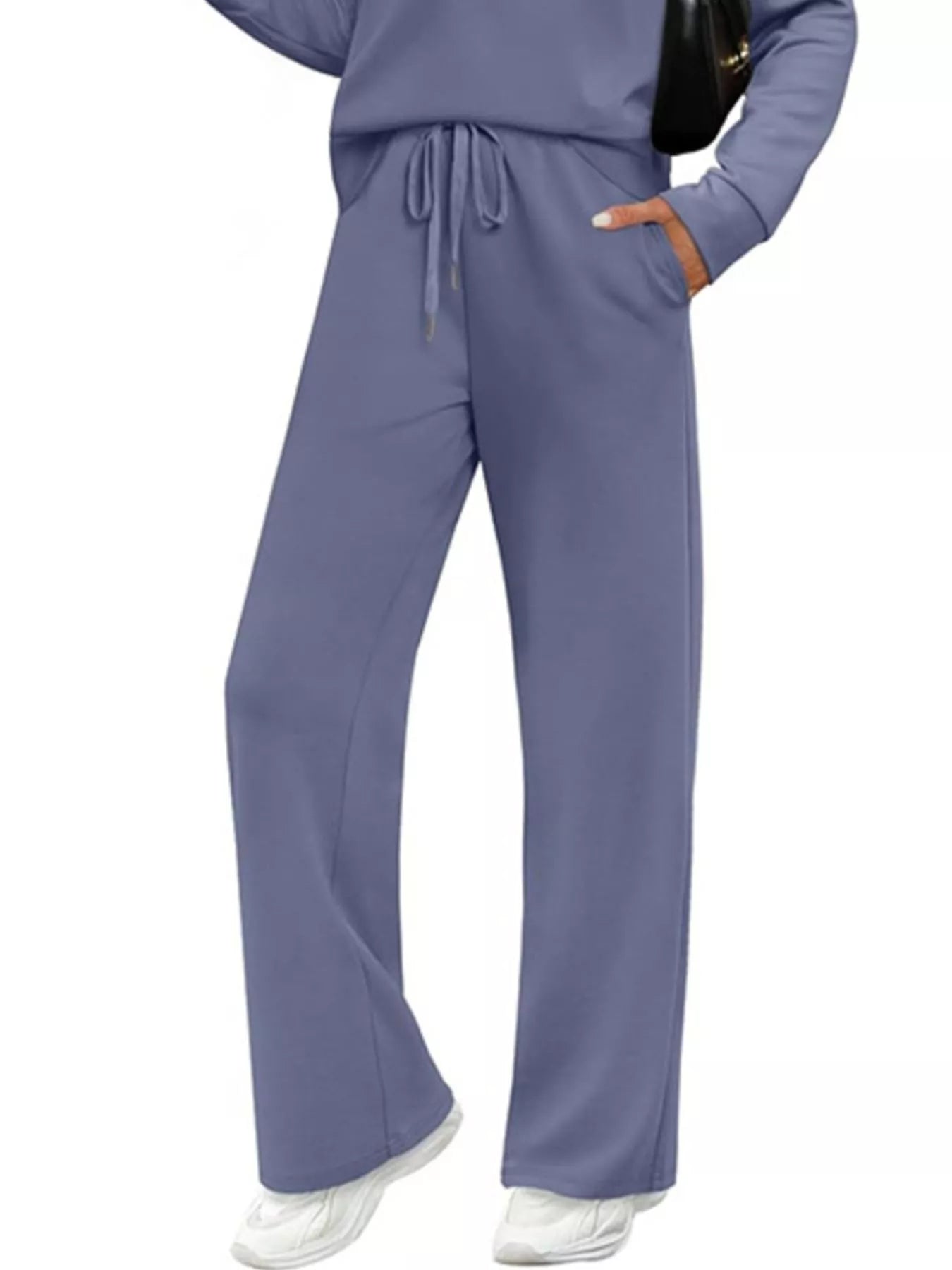 Full Size Casual Long Sleeve Top and Pants Set Plus Size - PBNJ FASHIONS